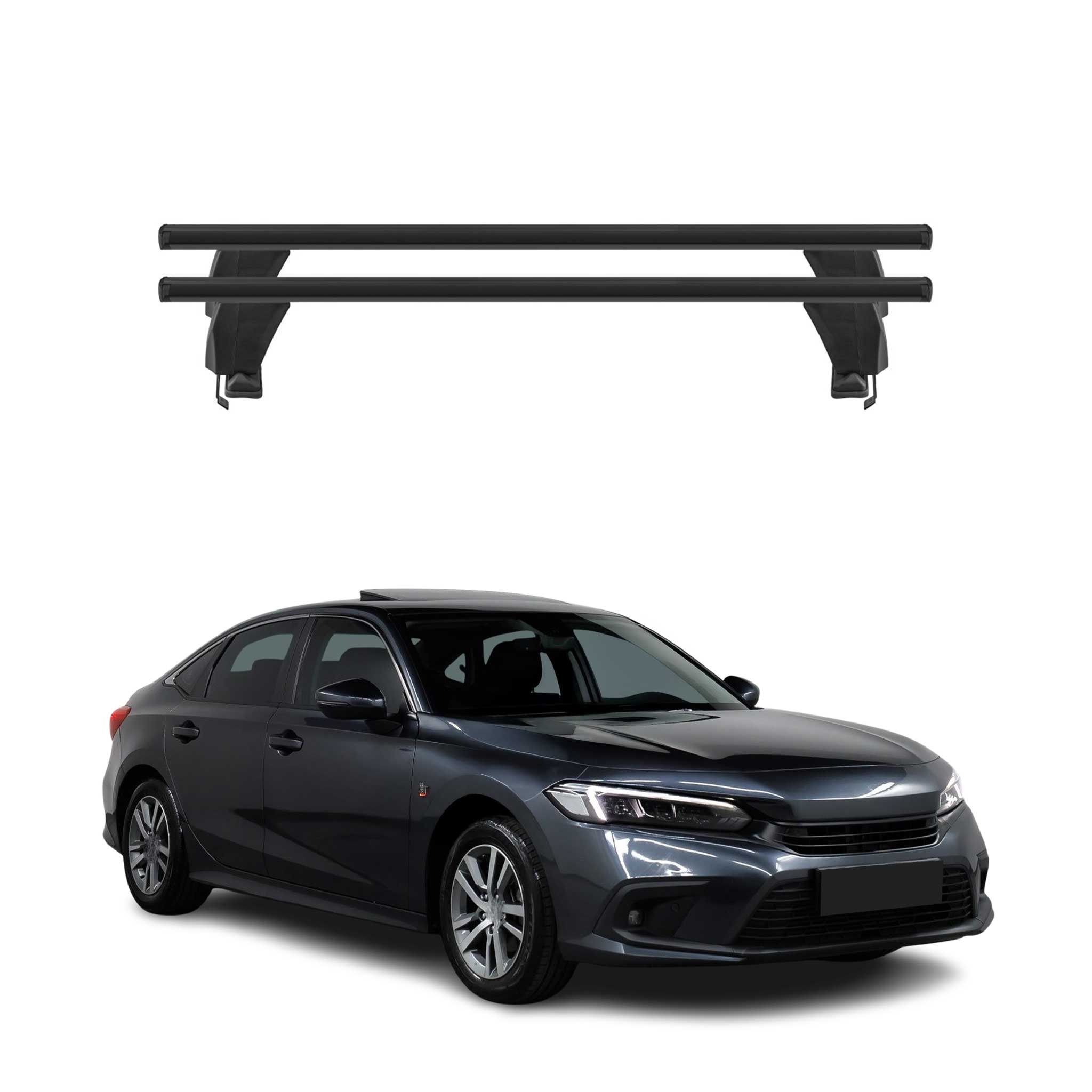 2022-2026 Honda Civic Roof Rack Cross Bars Black