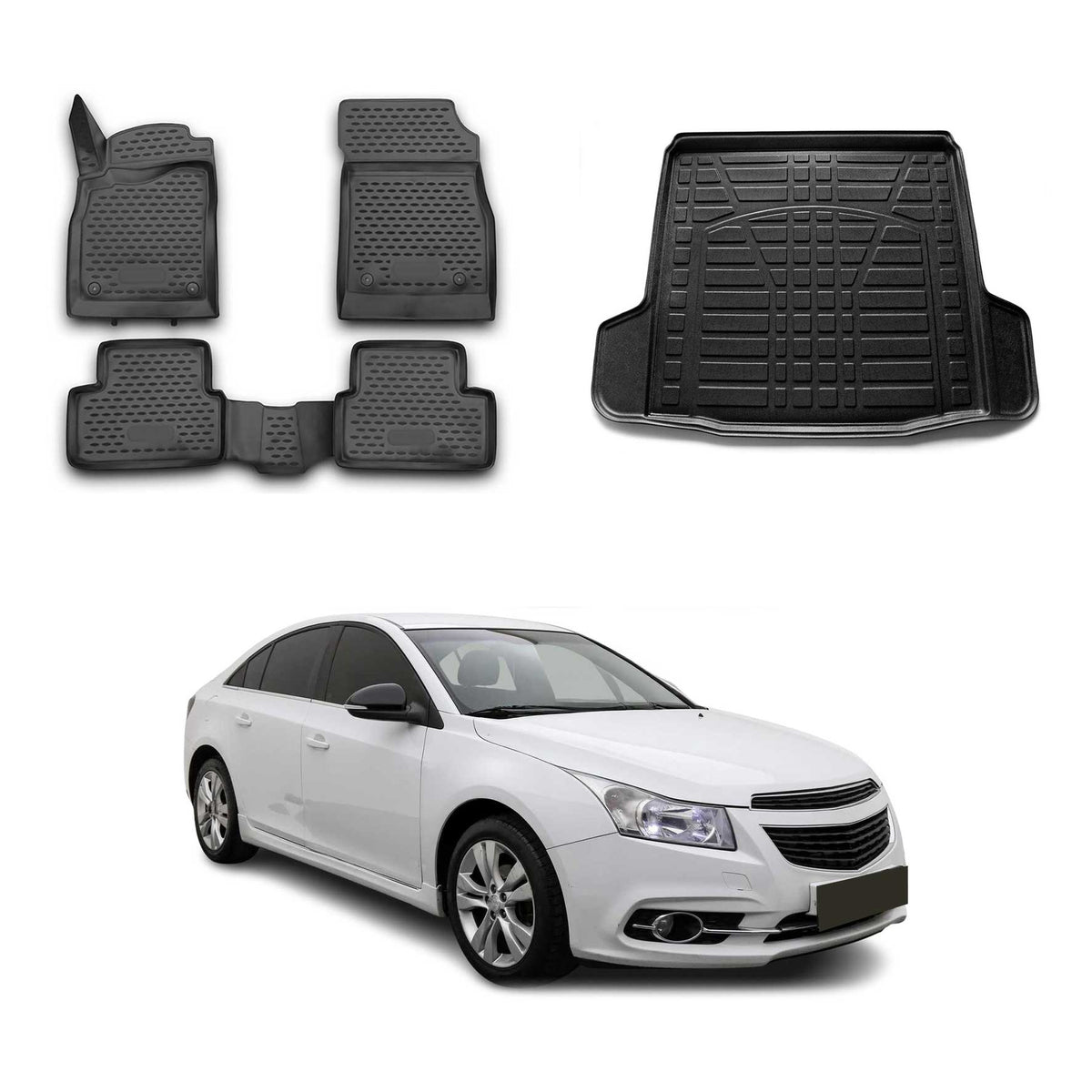 OMAC Floor Mats & Cargo Liners for Chevrolet Cruze Sedan 2011-2012 Pre-FL