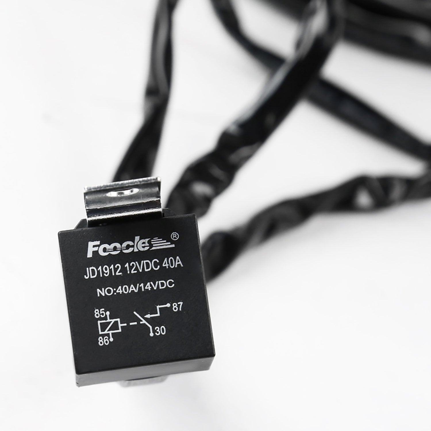 Universal 9' 14 Gauge Fog Lights Wiring Kit 1 Connector Fuse Switch & Relay