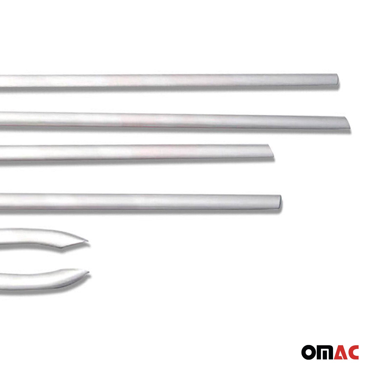 2011-2019 Ford Fiesta Window Molding Trim Streamer Stainless Steel Silver 8 Pcs