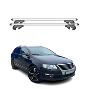 2006-2010 VW Passat B6 Variant Roof Rack Cross Bars Silver