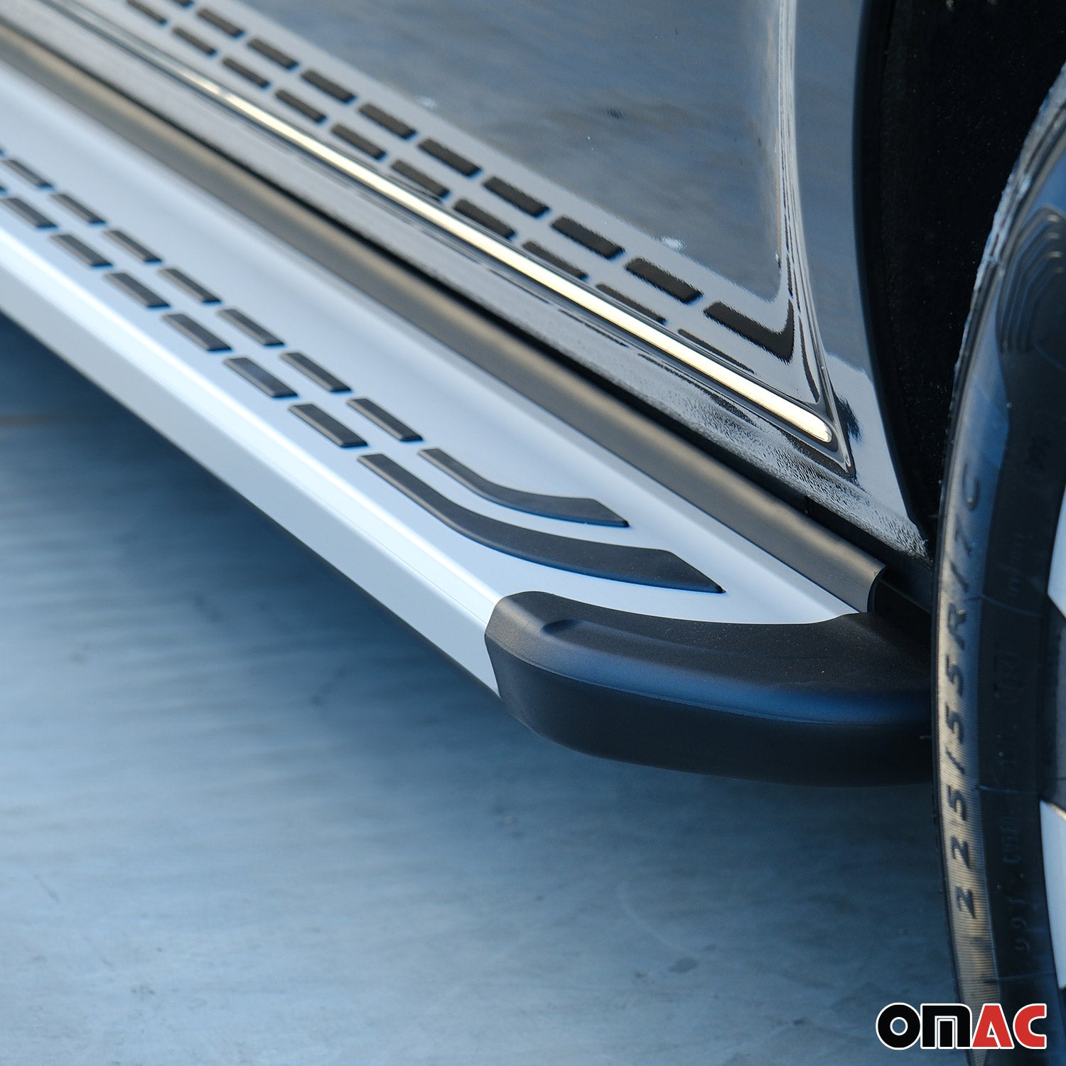 Side Step Nerf Bars Running Board for Nissan Pathfinder 2013-2020 Aluminium Gray