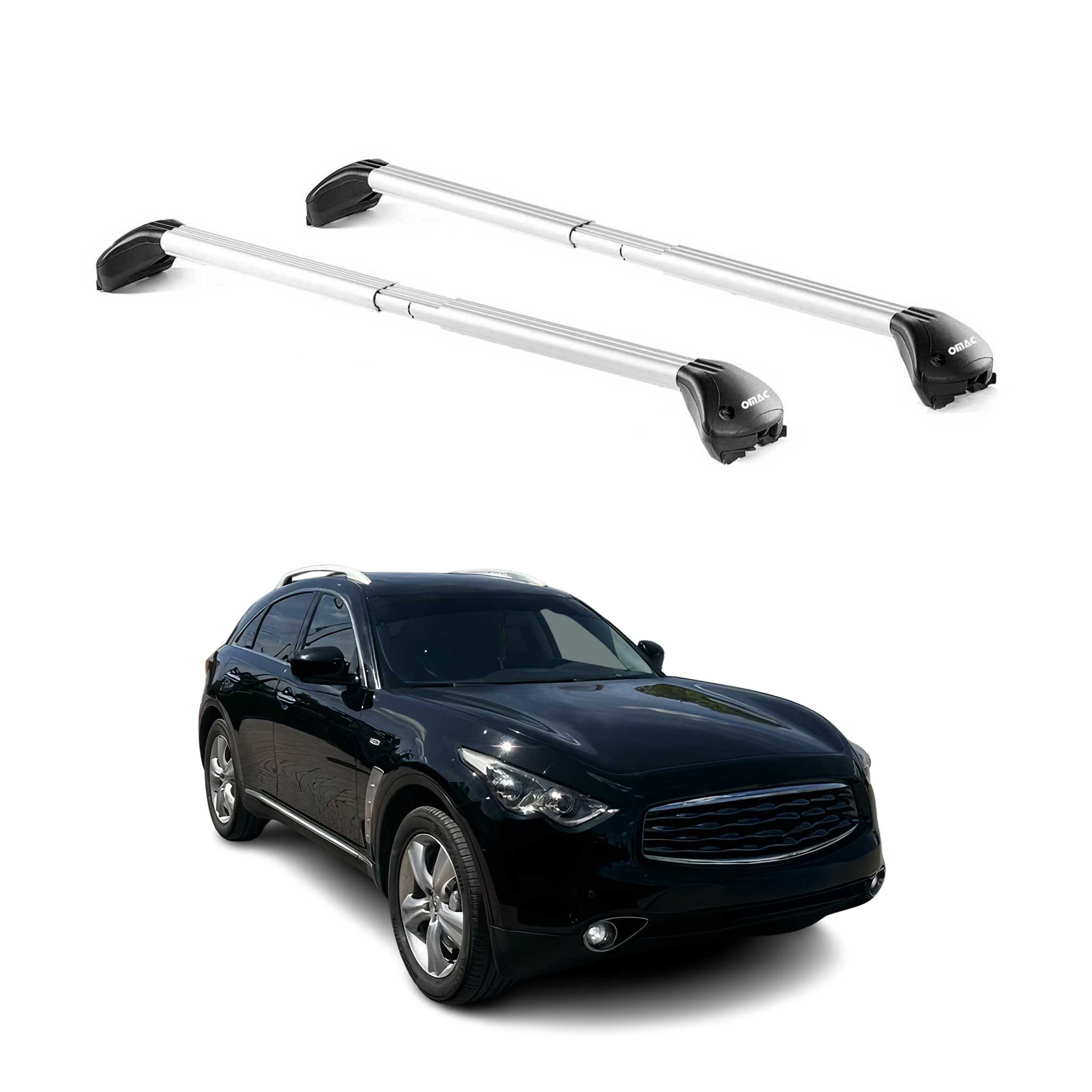 2003-2012 Infiniti FX35 Roof Rack Cross Bars Luggage Carrier 2 Pcs