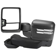 2019-2023 Chevy Silverado 1500 Heated & Manual Black Towing Mirrors Clear Lens