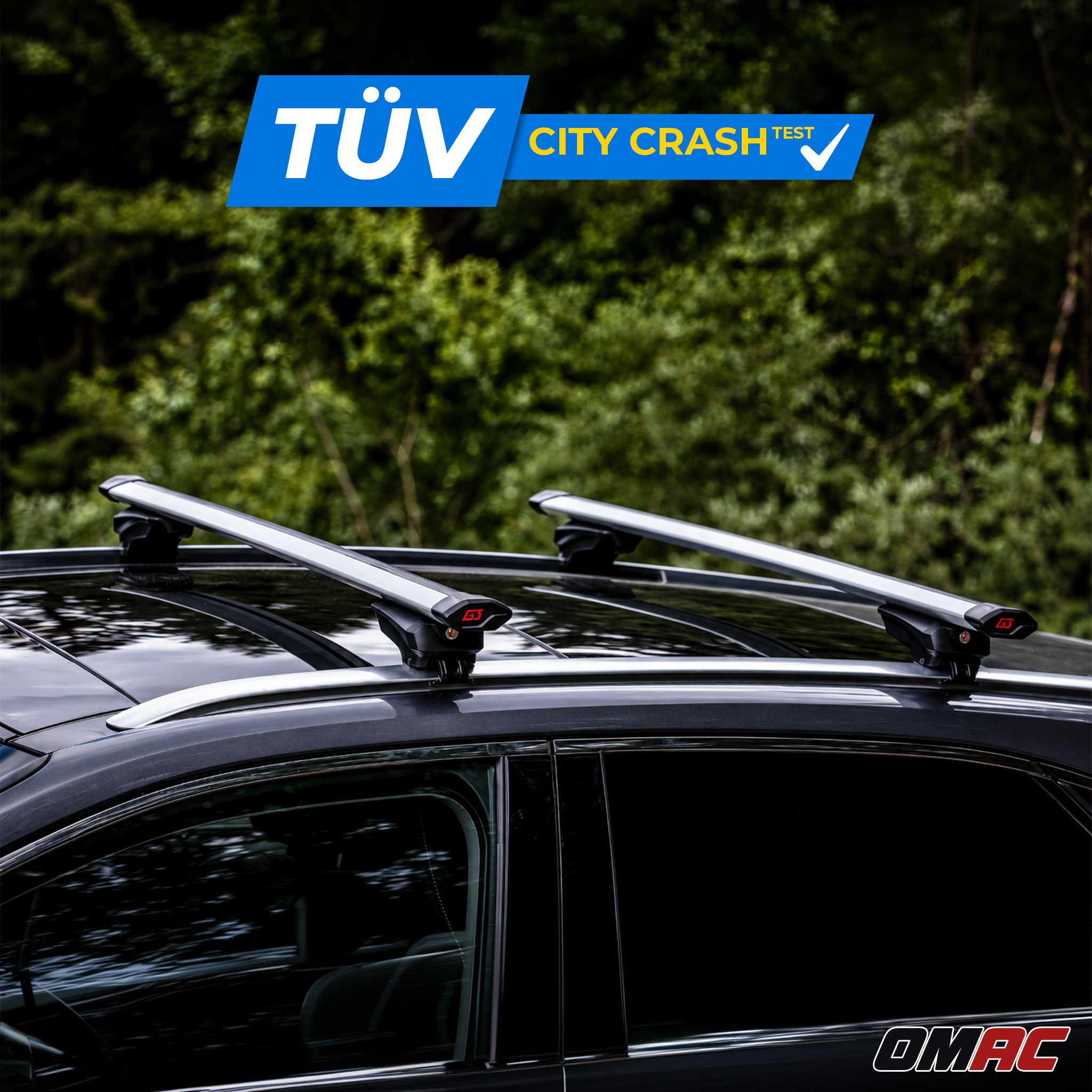 G3 Roof Racks for Ford Escape 2020-2026 Aluminium Lockable 2Pcs Gray