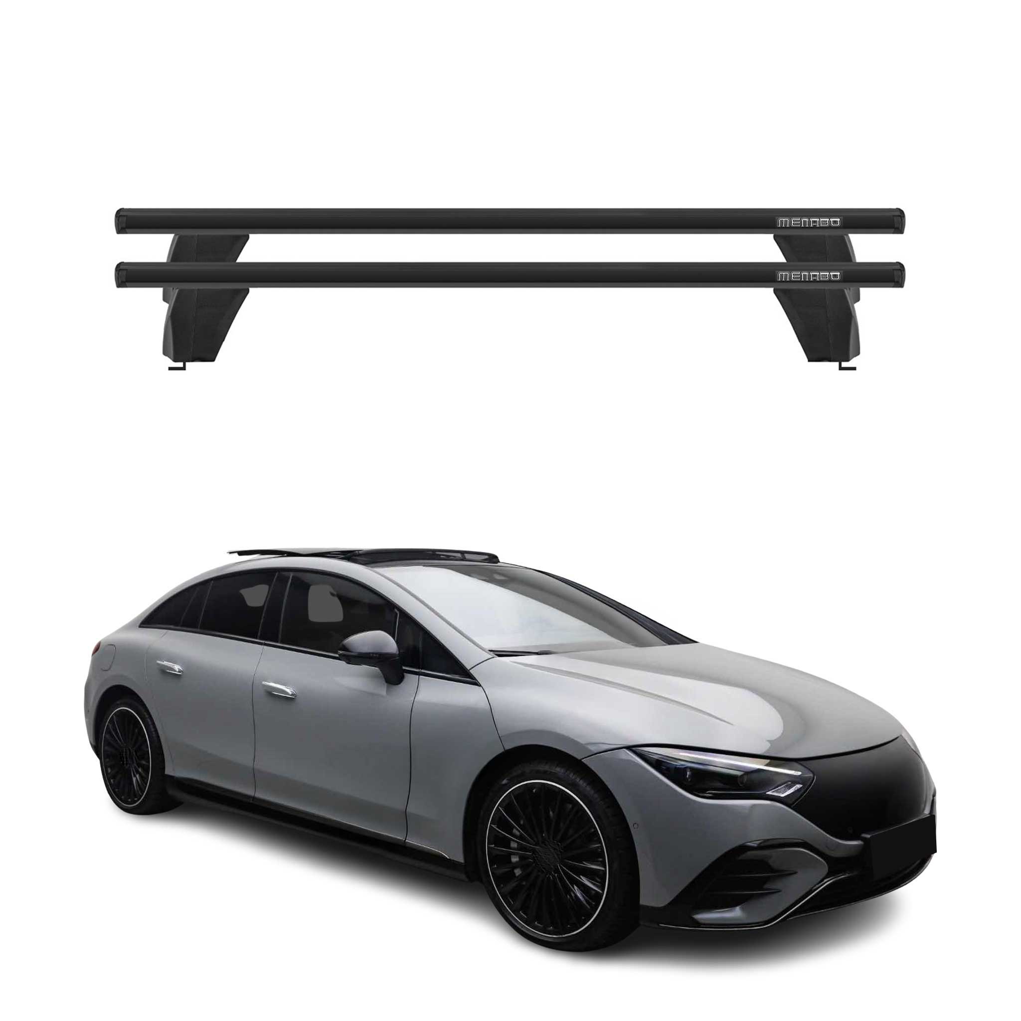2023-2024 Mercedes EQE Roof Rack Cross Bars Black