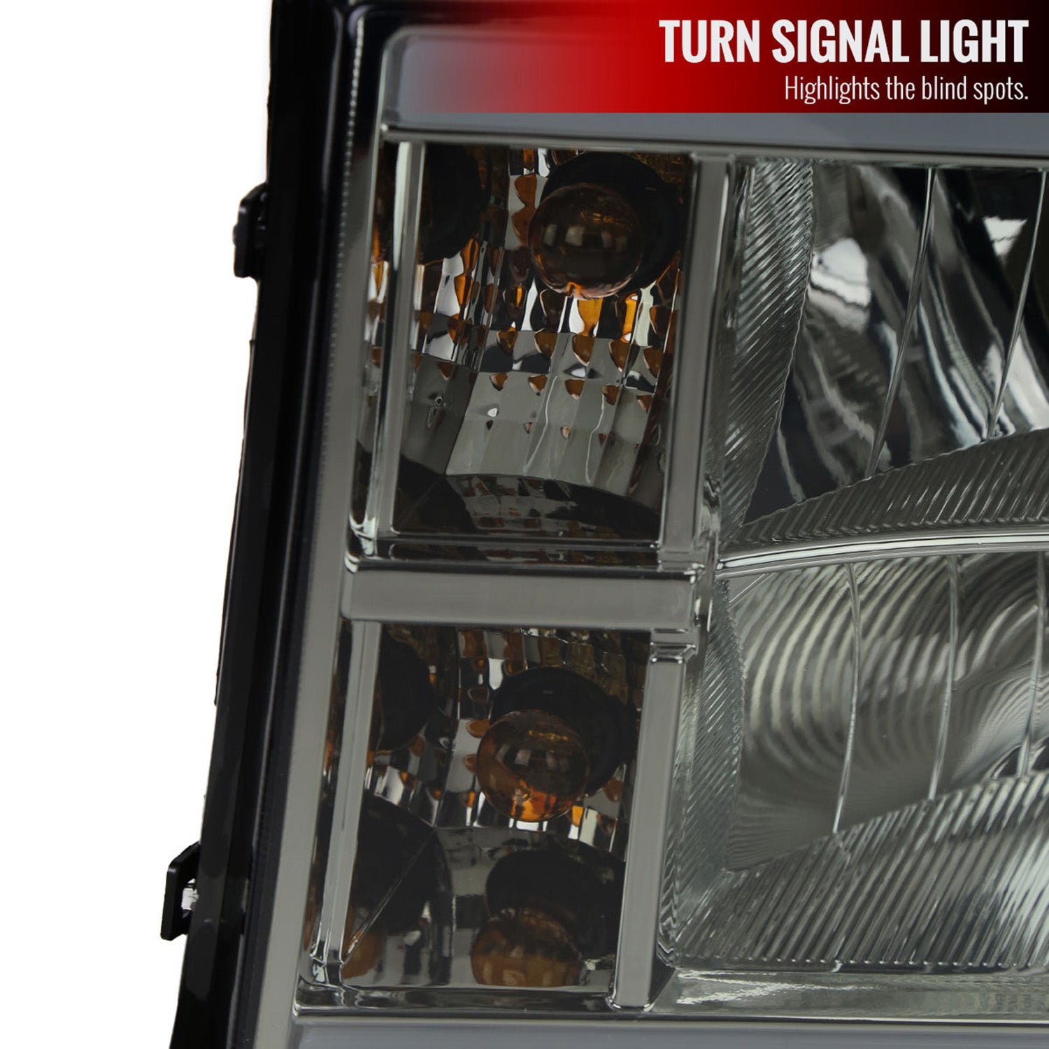 2007-2013 GMC Sierra 1500/ 2500HD 3500HD LED Bar Factory Headlights Chrome