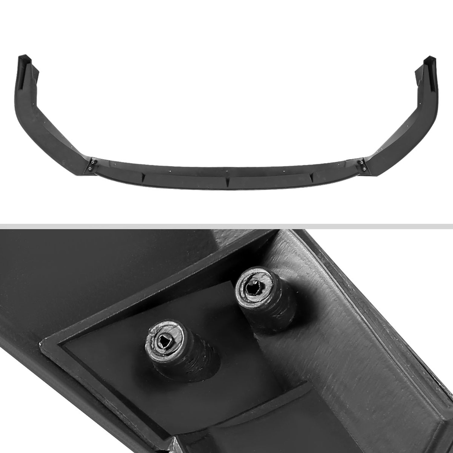 2019-2020 Toyota Corolla Sedan Matte Black Polypropylene 3Pcs Bumper Lip