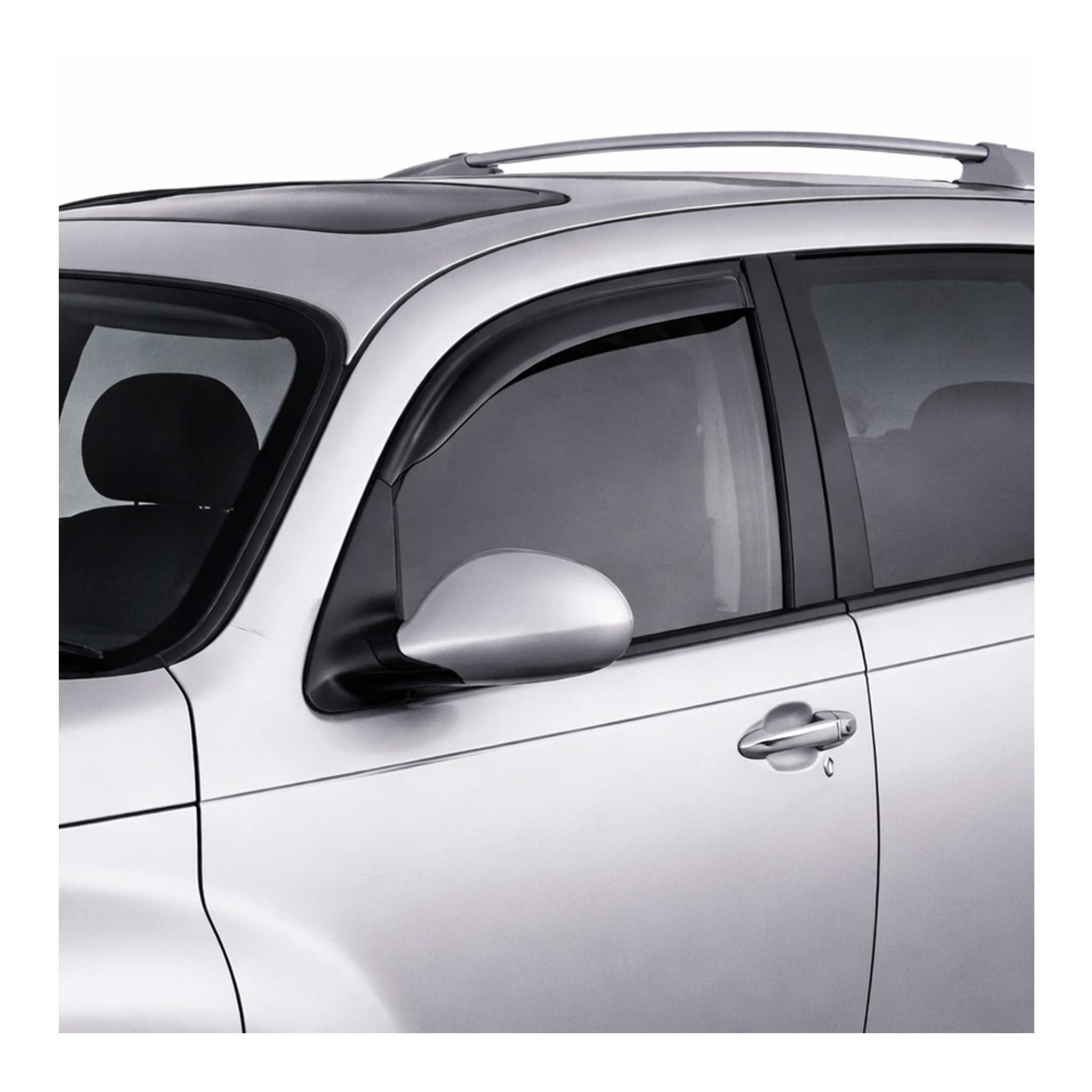 2001-2010 Chrysler PT Cruiser Wagon Window Visor Vent Rain Deflector 2Pcs Smoke