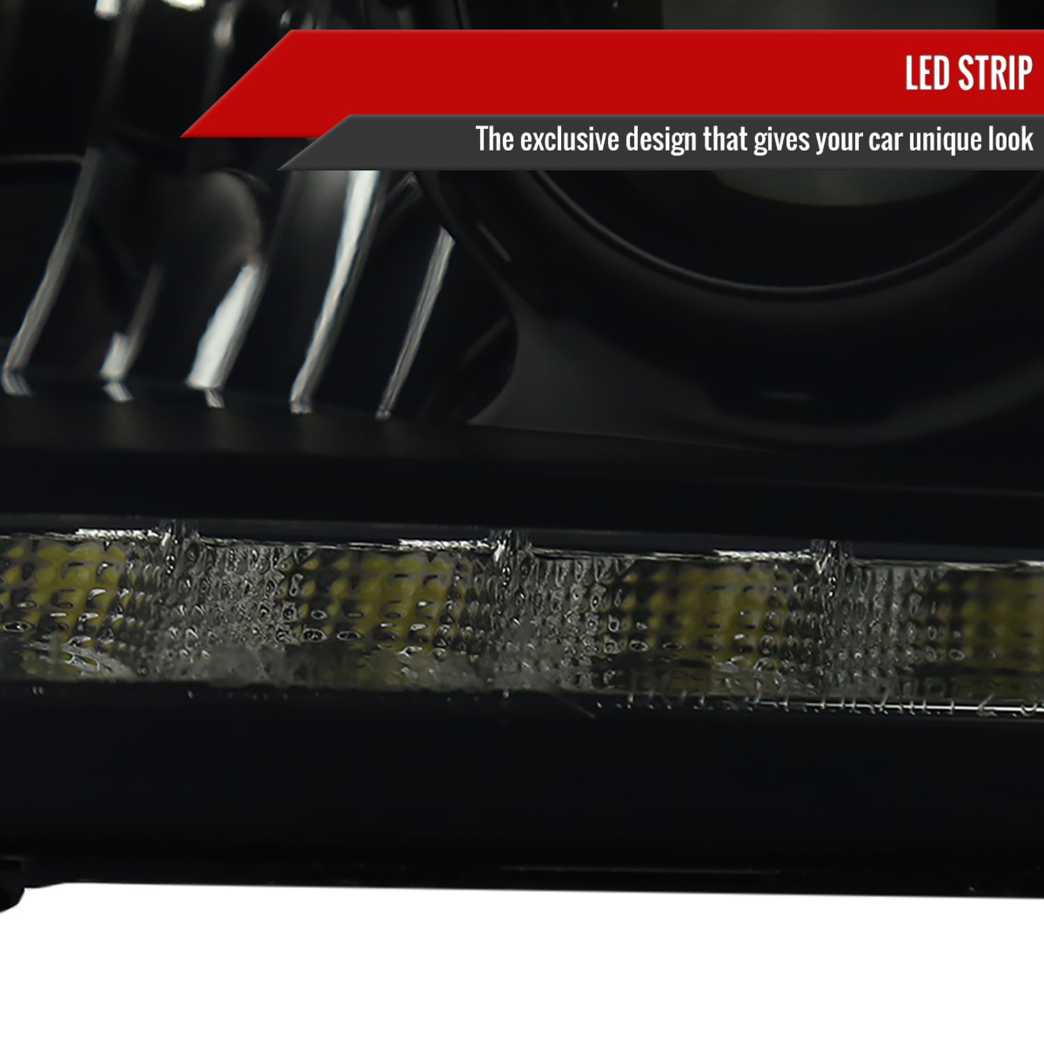 1994-2001 Dodge RAM 1500/ 1994-2002 RAM 2500 3500 Projector Headlights LED Black