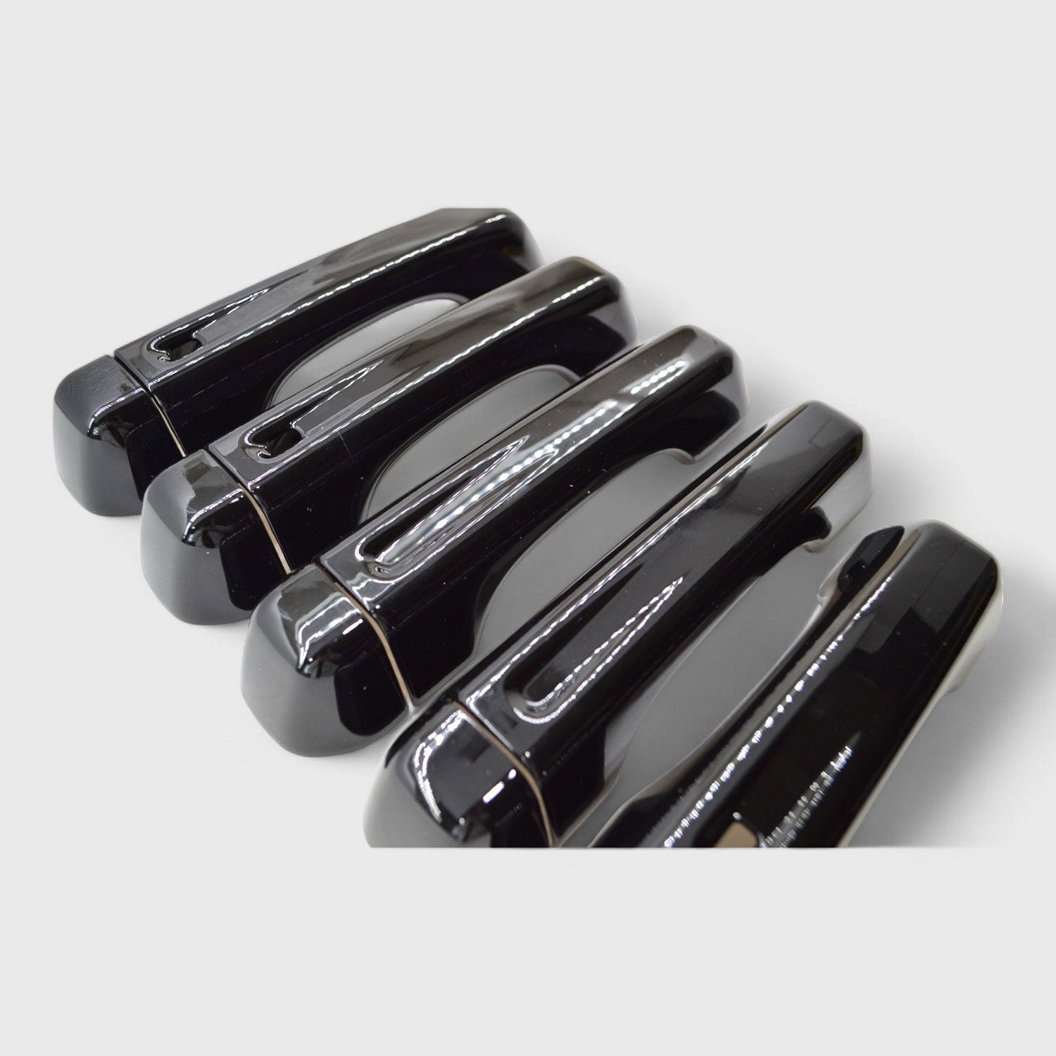 2018-2025 Jeep Wrangler JL Door Handle Cover Gloss Black 10Pcs ABS Plastic