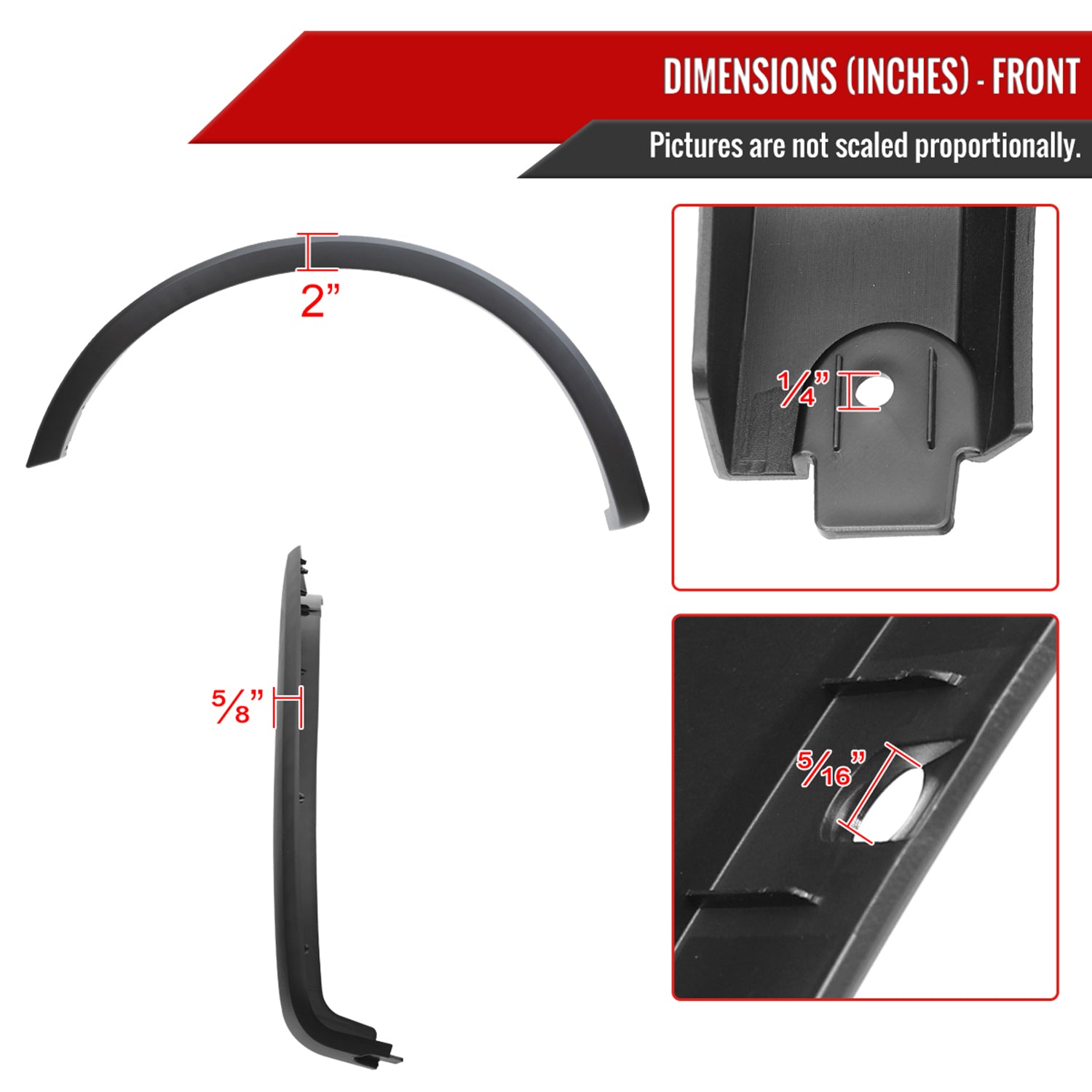 2018-2020 Ford F-150 Smooth Factory Style Fender Flares Wheel Protector