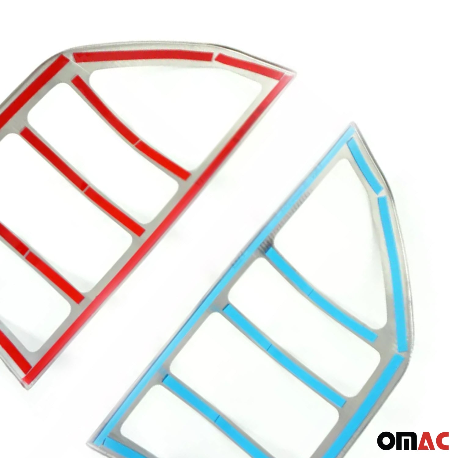 2003-2006 Dodge Sprinter Trunk Tail Light Trim Frame Stainless Steel Silver 2 Pcs