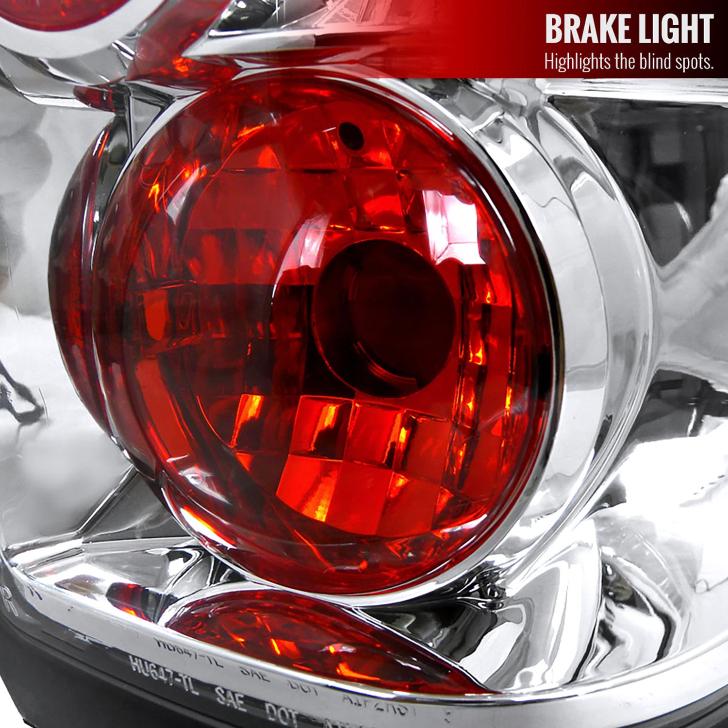 1996-2004 Nisssan Pathfinder/ Infiniti QX4 Tail Lights Chrome/Clear Lens