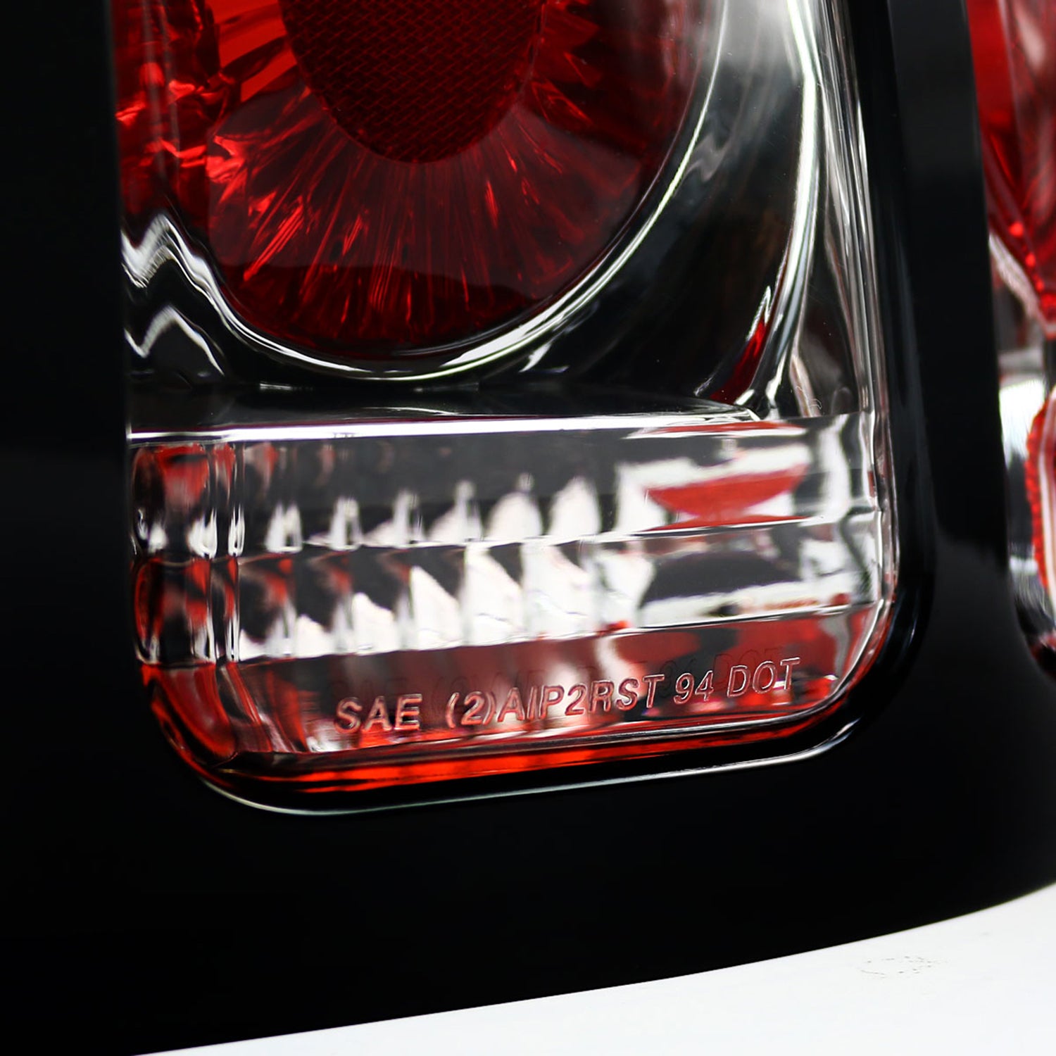 1994-1998 Ford Mustang Tail Lights Chrome Housing/Clear Lens