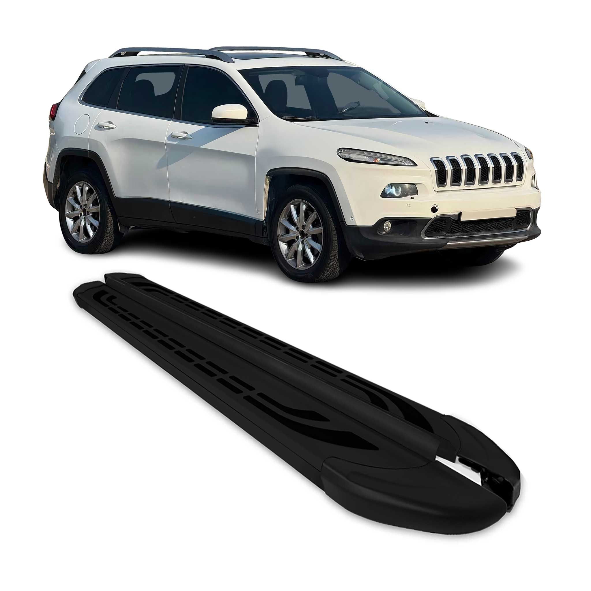 2014-2023 Jeep Cherokee Nerf Bar Side Step Running Boards Alu 2x
