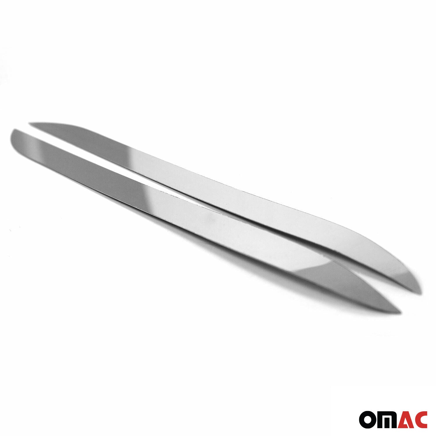 2018-2023 Hyundai Kona Rear Bumper Diffusor Chrome Trim Silver Stainless Steel 2 Pcs