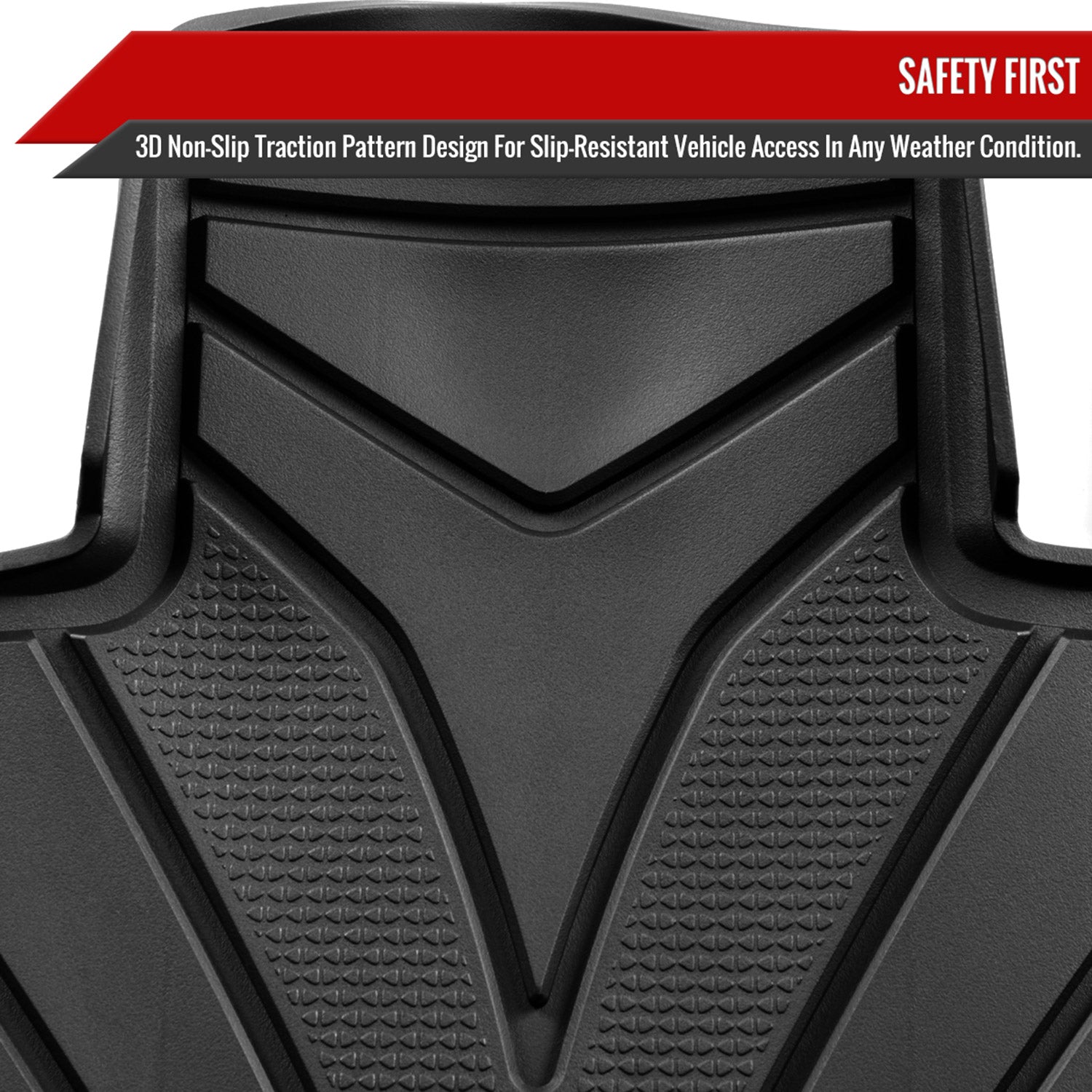 2017-2022 Tesla Model 3 All Weather TPE Floor Mats Liner 3Pcs