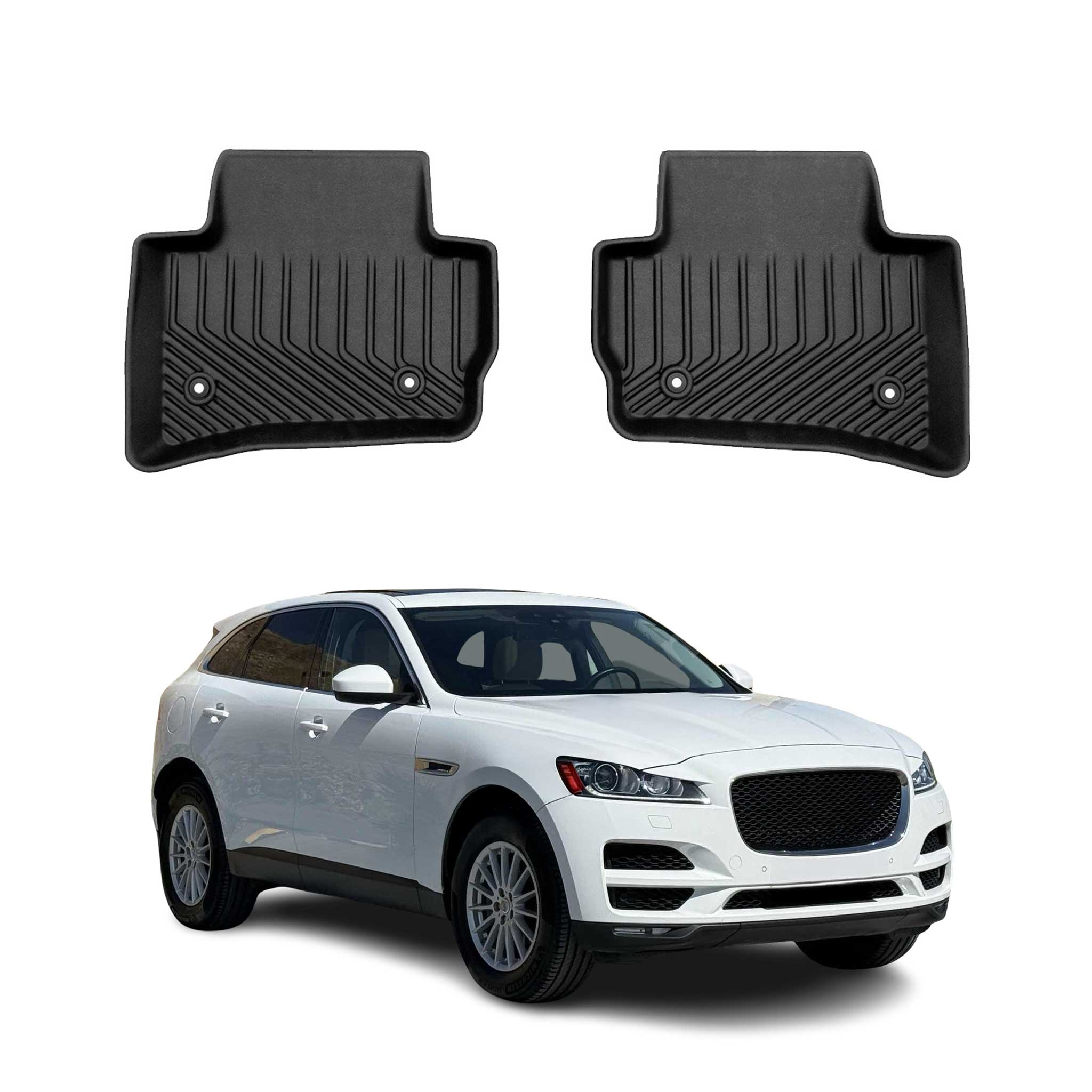 2017-2026 Jaguar F-Pace Premium Floor Mats Liners Second Row Rear
