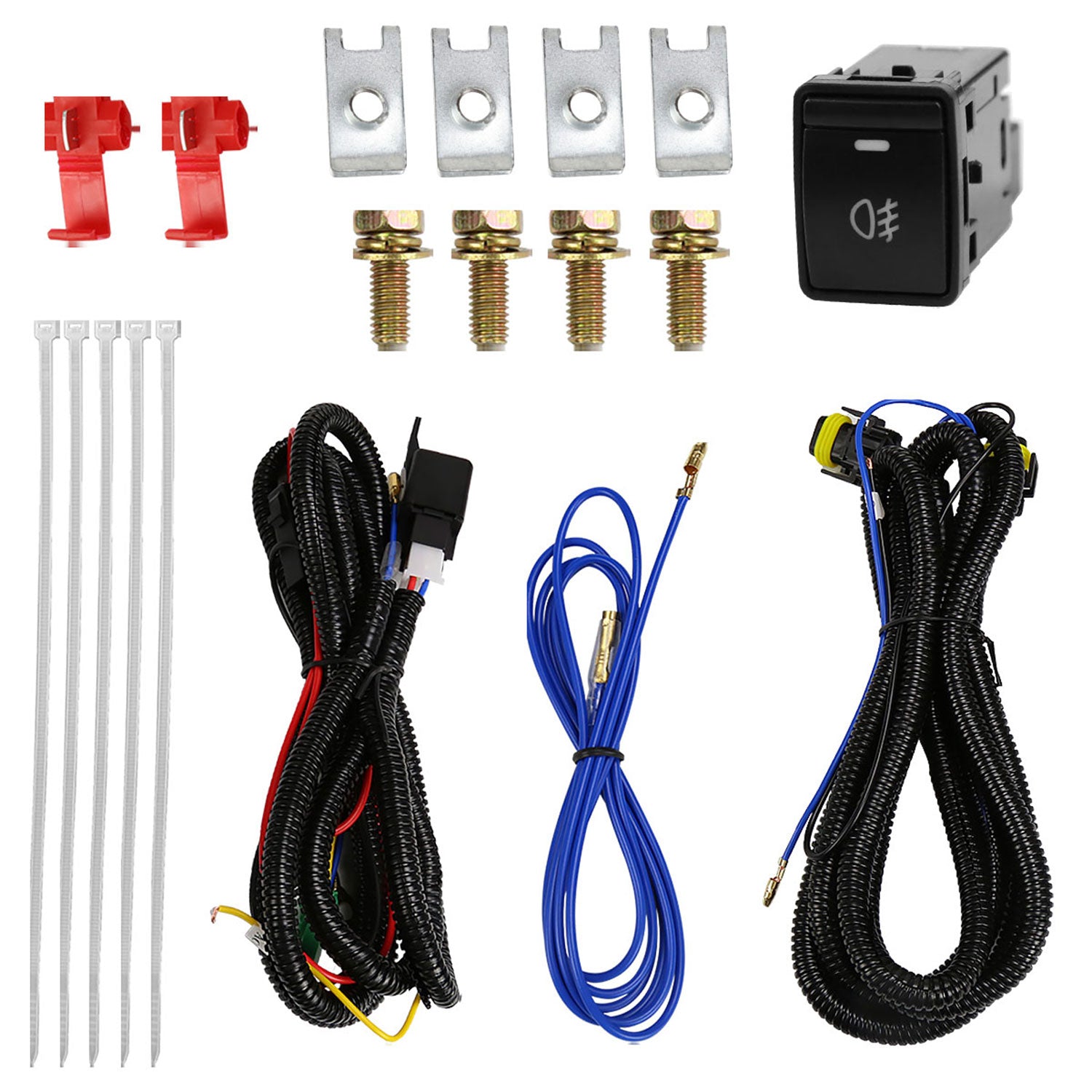 2019-2021 Nissan Altima 12v/6w LED Fog Lights Kit Chrome Housing/Clear Lens