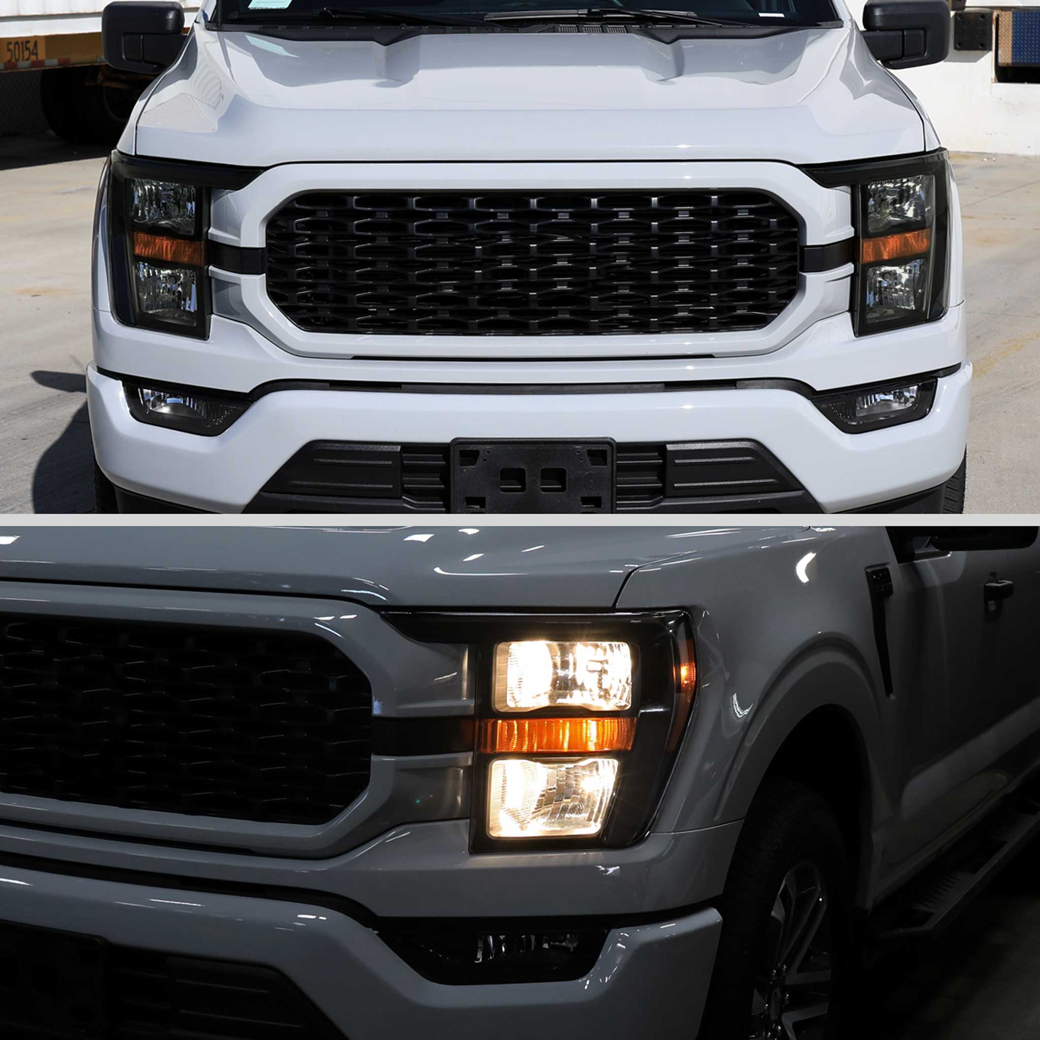 For Ford F-150 2021-2023 Factory Style Headlight Black Housing Smoked Lens