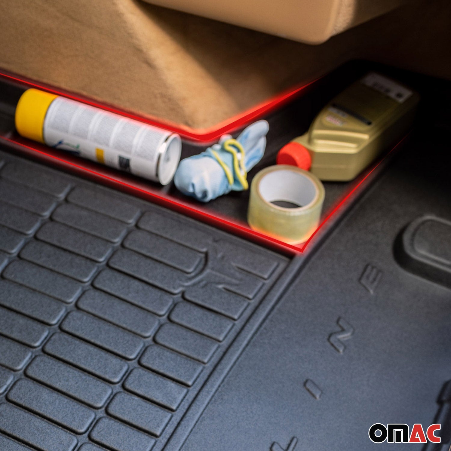 2019-2020 Hyundai Santa Fe Pre-FL 5-Seater Premium Cargo Liner Trunk Mat All Weather Heavy Duty 5 Seats