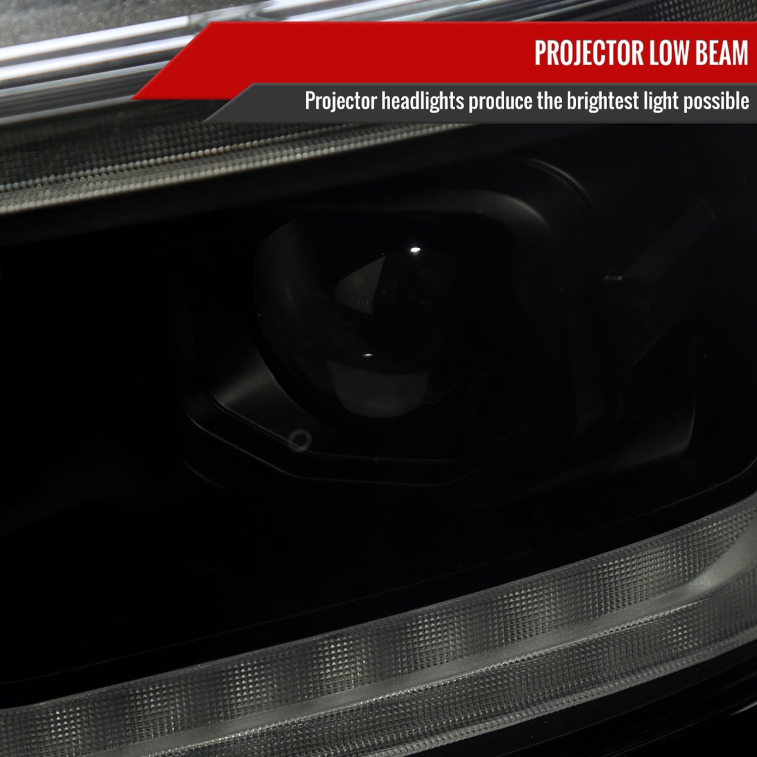 2019-2024 Dodge RAM 1500 Sequential LED Turn Signal Projector Headlights Smoke