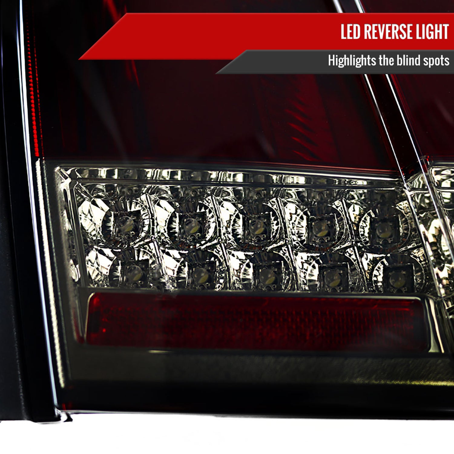 1999-2004 Ford Mustang Sequential LED Tail Lights Chrome/Red Smoke Lens