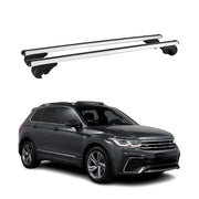 2017-2018 VW Tiguan Limited Roof Rack Cross Bars Silver