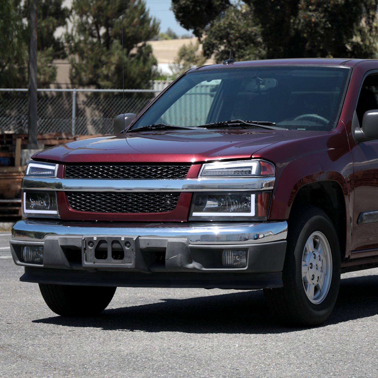 2004-2012 Chevy Colorado/ Canyon/ISUZU I-Series Factory Headlights LED Black