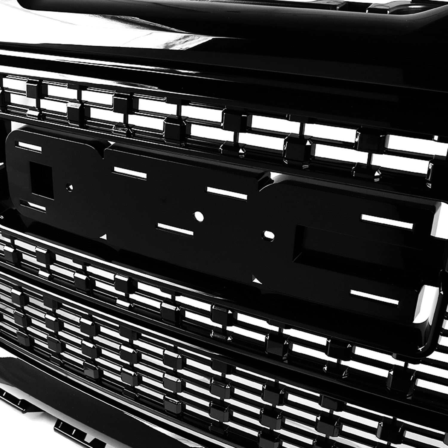 2016-2018 GMC Sierra 1500 Jet Glossy Black ABS Denali Style Grille