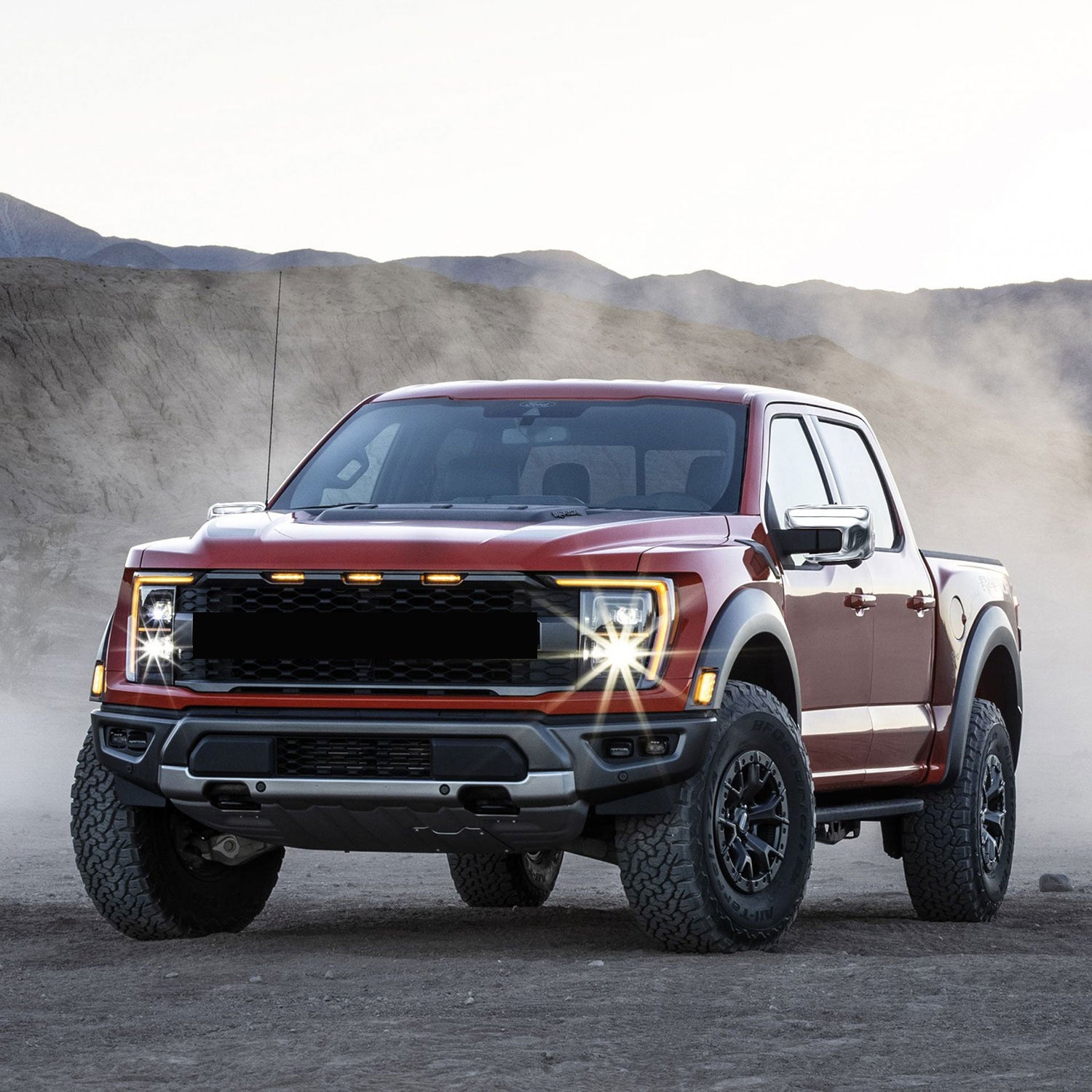 2021-2024 Ford F-150 Mirror Cover Caps Chrome 2Pcs ABS Plastic