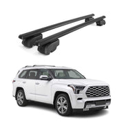 Lockable Roof Rack Cross Bars Luggage Carrier for Toyota Sequoia 2023-2026 Black
