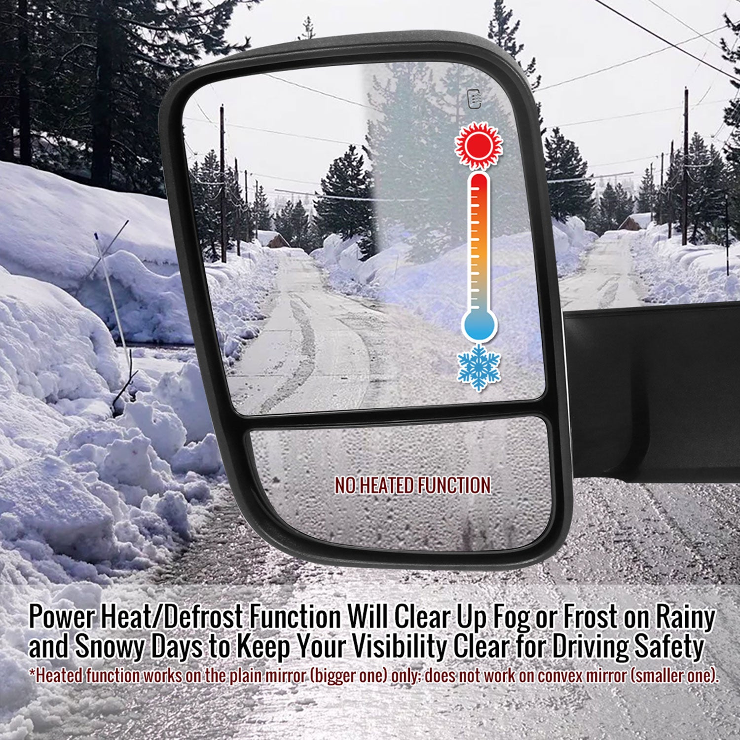 2002-2009 Dodge RAM Heated & Manual Fold Towing Mirrors LED Turn Signal