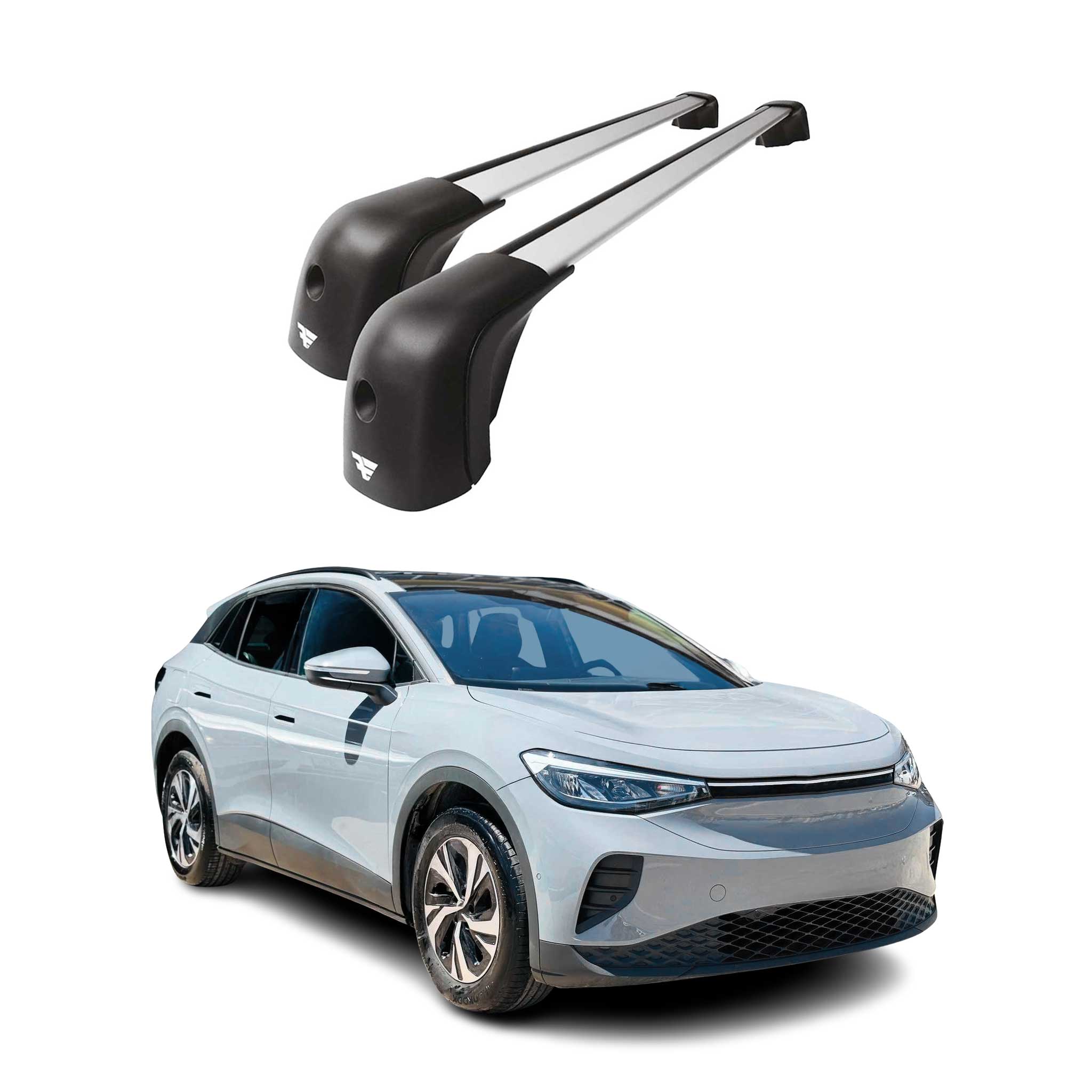 2021-2024 VW ID.4 Roof Racks Cross Bars Silver
