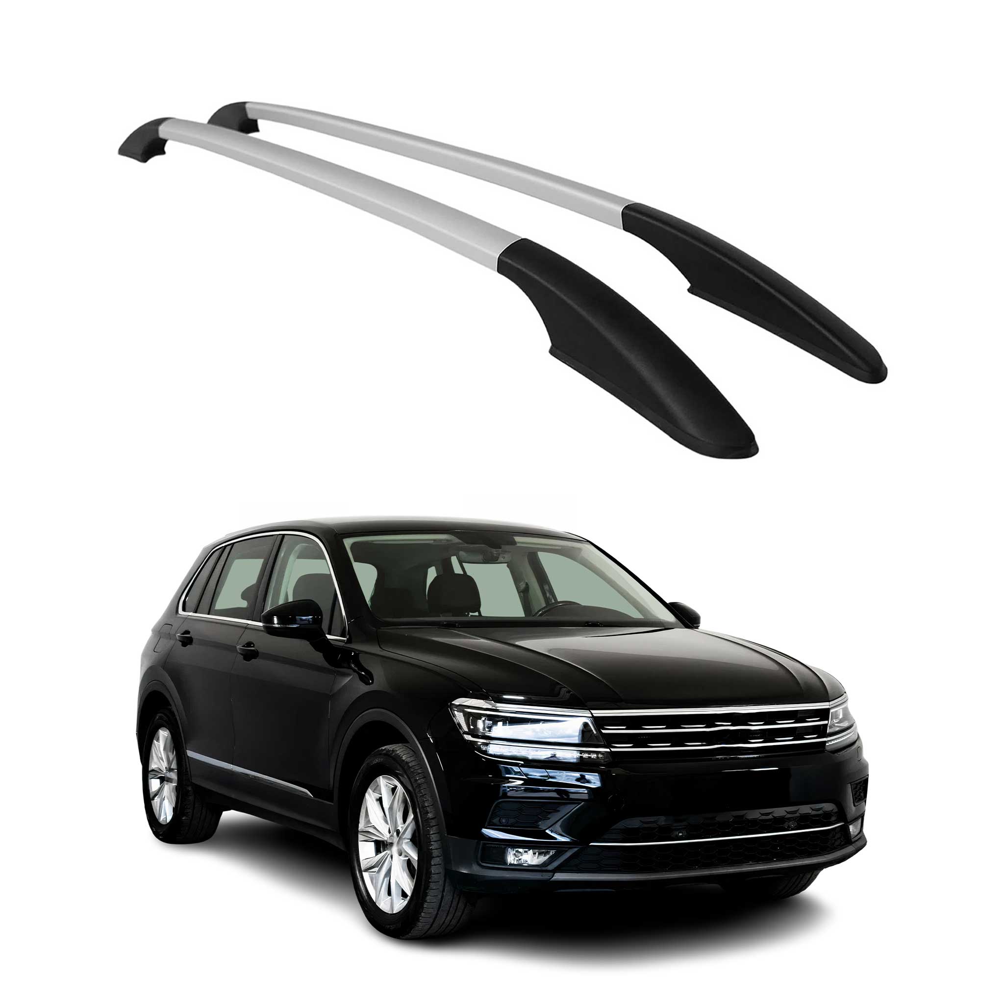 2018-2024 VW Tiguan Roof Rack Rails Side Rails Silver