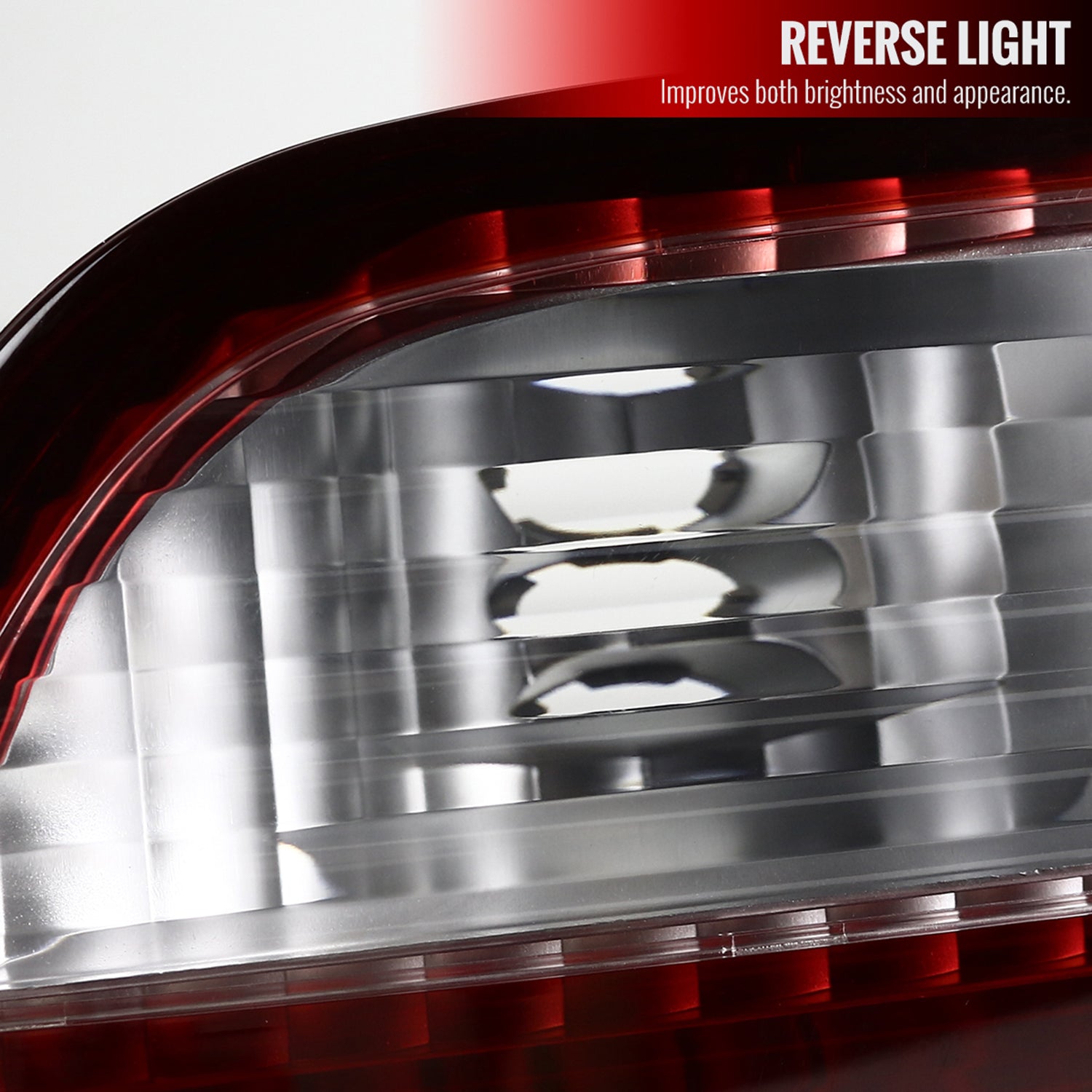 1999-2000 Honda Civic Sedan Tail Lights Chrome Housing/Red Clear Lens