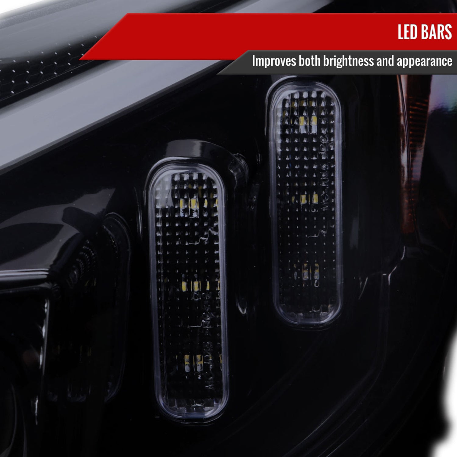 2015-2018 Mercedes-Benz C-Class W205 Signal Headlights Black/Light Smoke