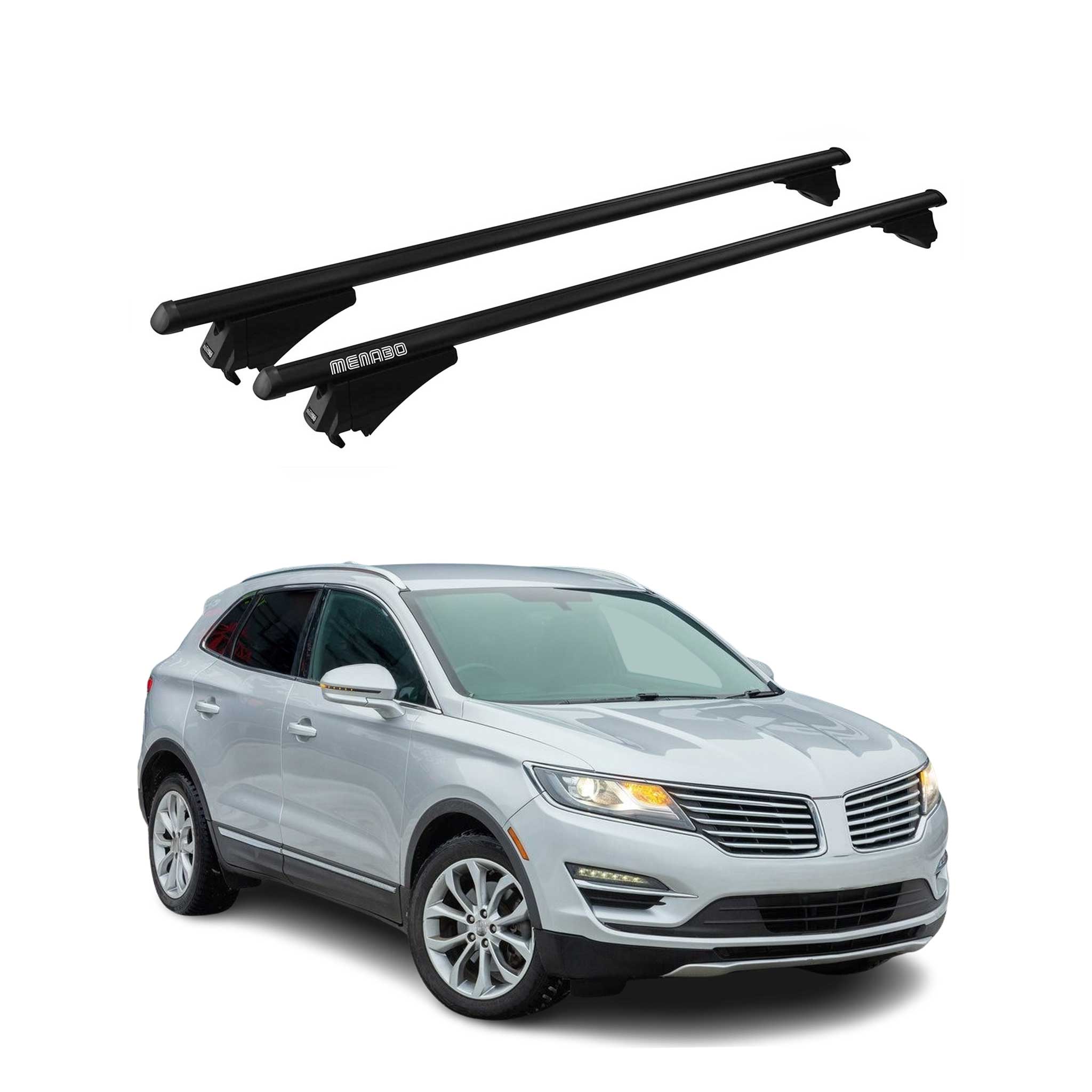 2015-2019 Lincoln MKC Roof Rack Cross Bars Black