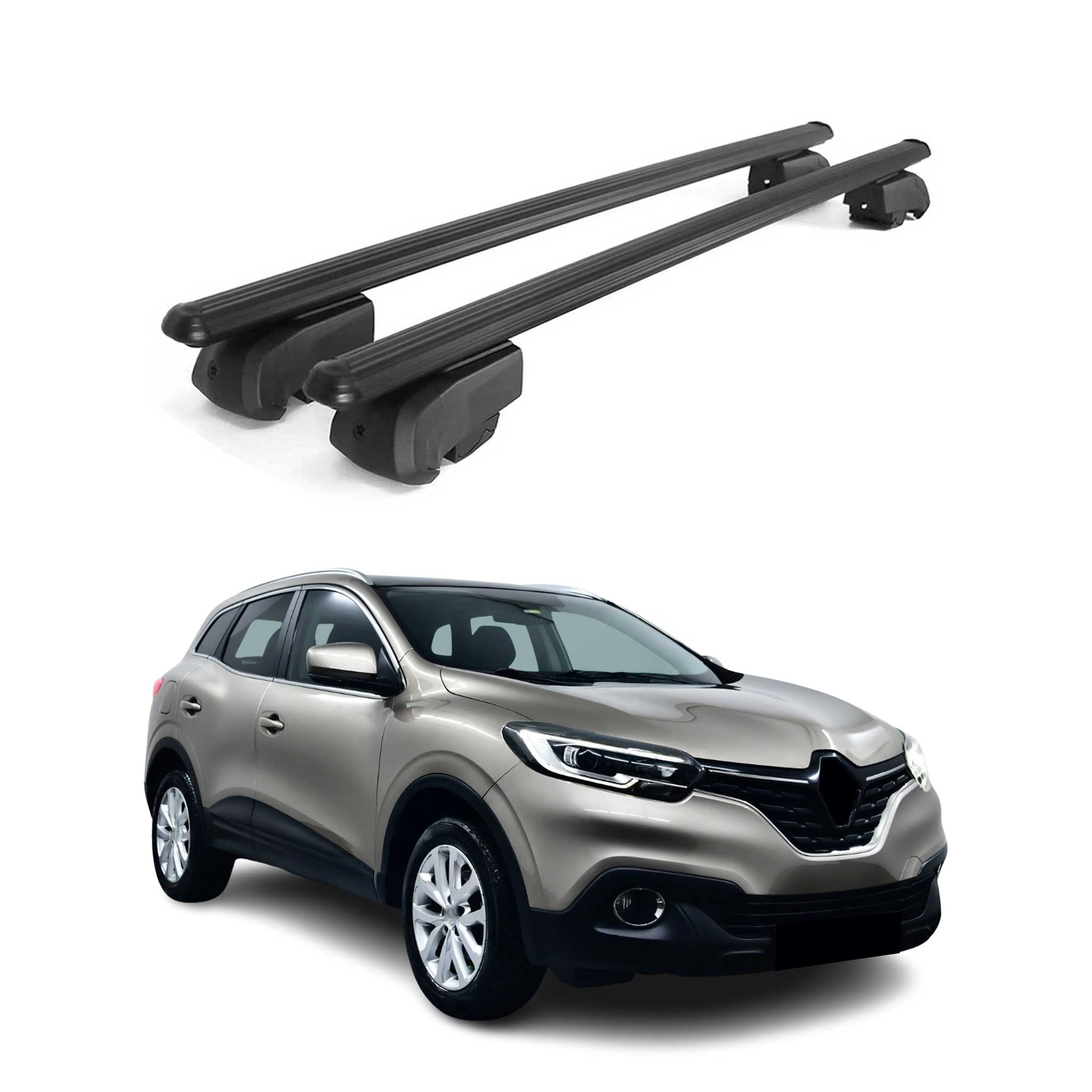 2015-2022 Renault Kadjar Roof Rack Cross Bars Black