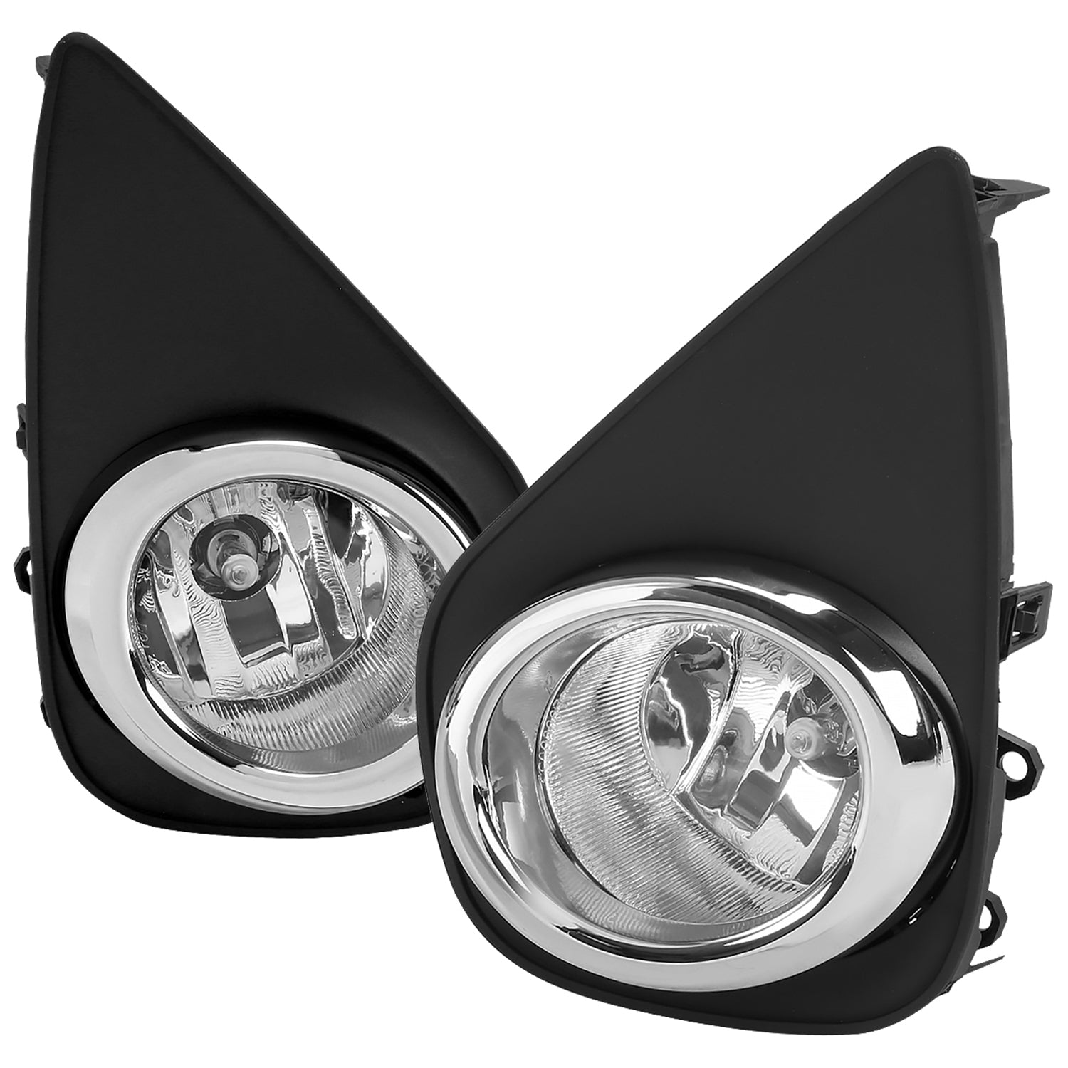 2015-2017 Toyota Yaris 2/4DR H11 Fog Lights Kit Switch & Wiring Harness Chrome