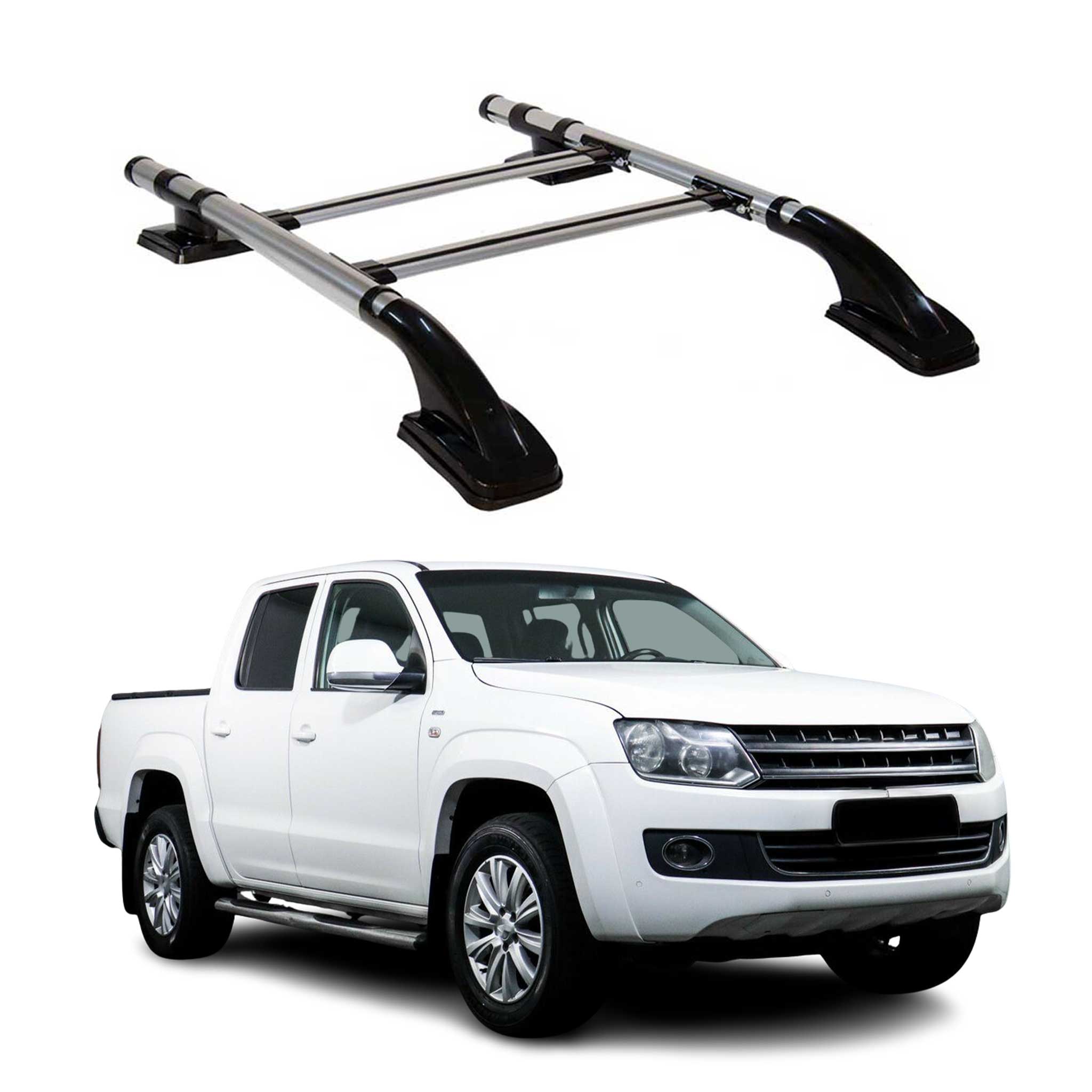 2010-2020 VW Amarok Roof Rack Rails Side Rails Silver