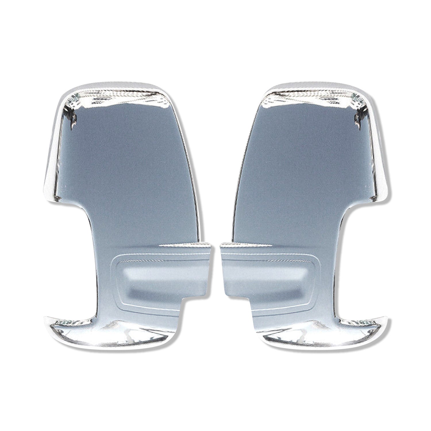2015-2025 Ford Transit Side Mirror Cover Caps Stainless Steel Chrome Silver 2 Pcs