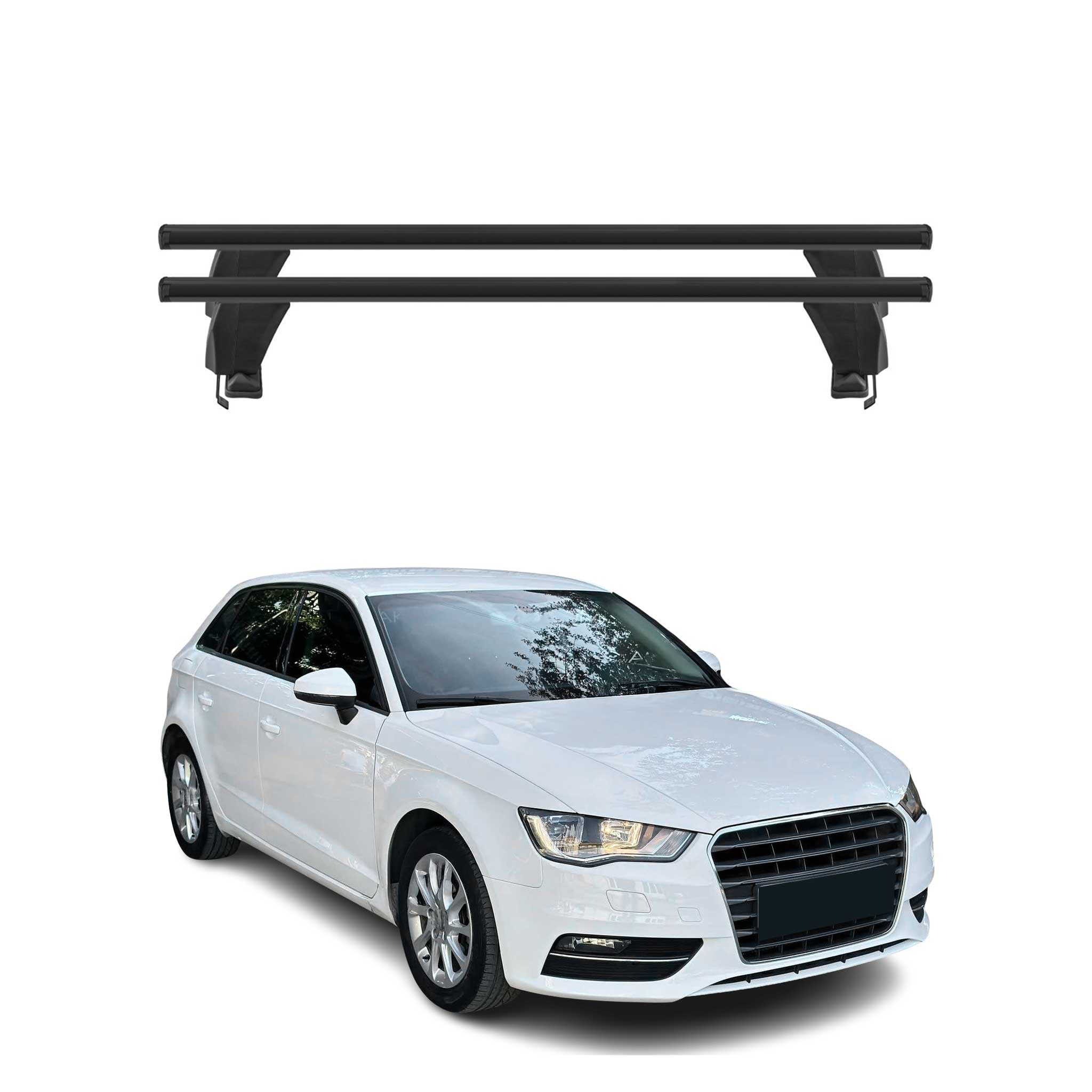 2016-2018 Audi A3 Sportback e-tron Roof Rack Cross Bars Black