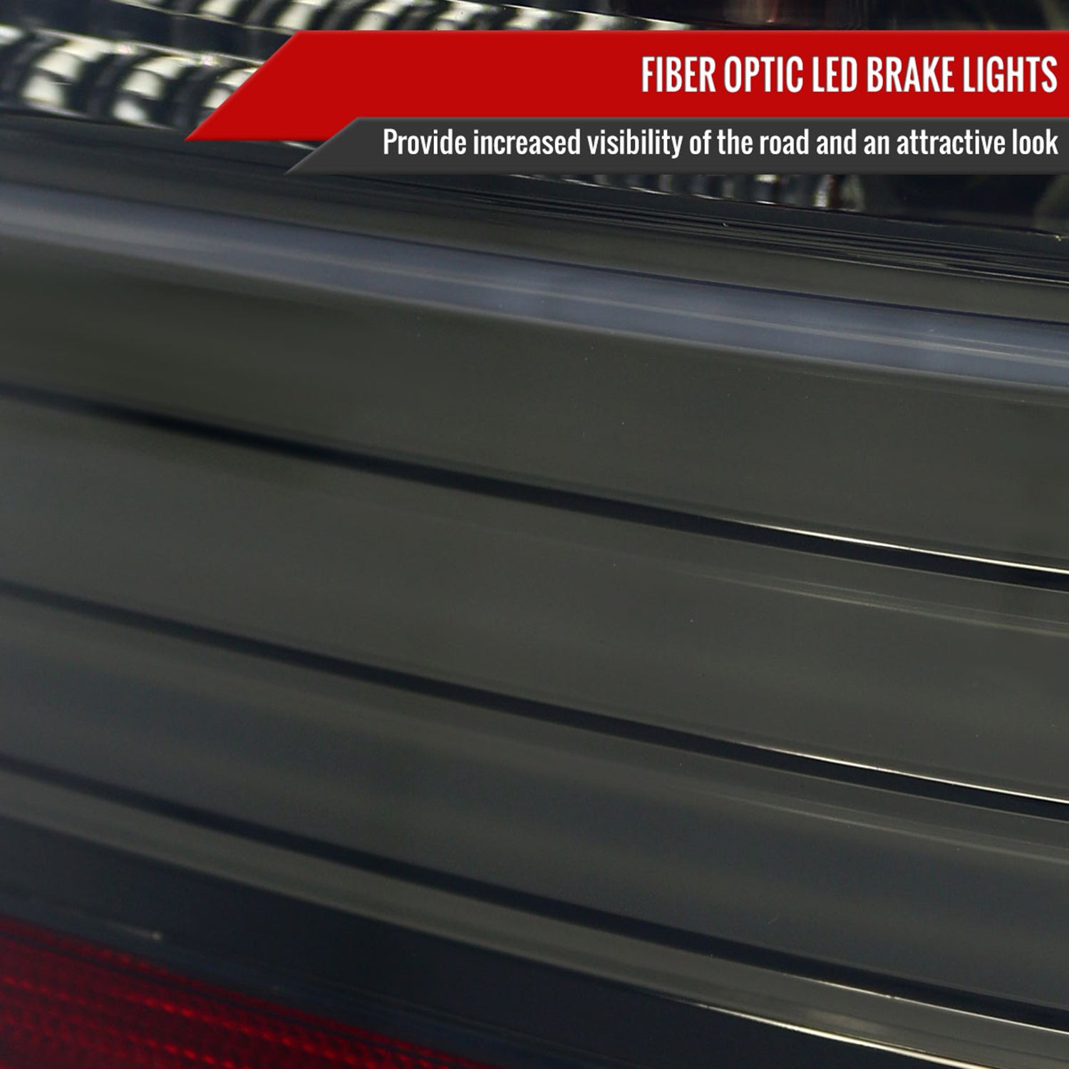 2001-2003 BMW E39 5 Series Sedan LED Tail Lights Chrome Housing/Smoke Lens