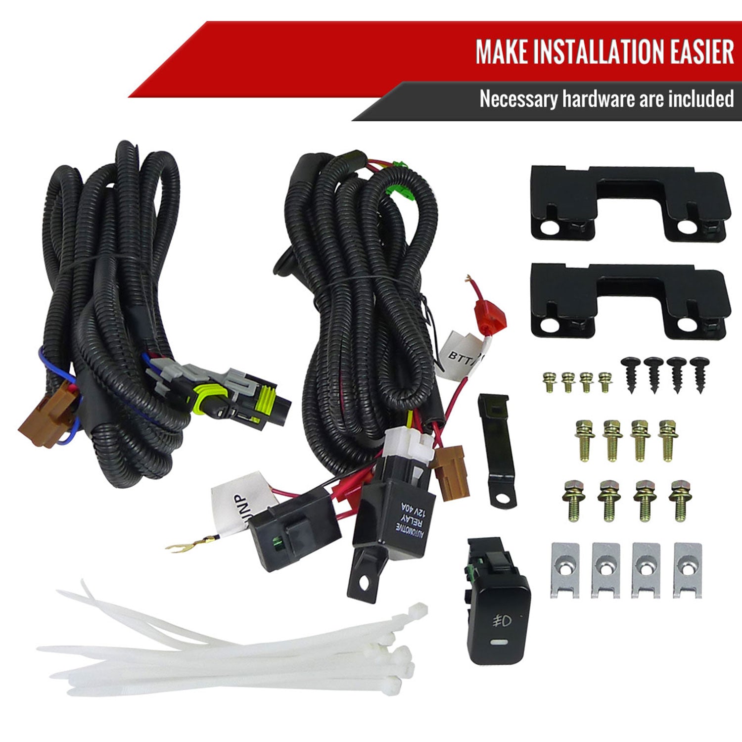 2002-2005 Honda Civic Si Hatchback H11 Fog Lights Kit Chrome/Amber Yellow Lens