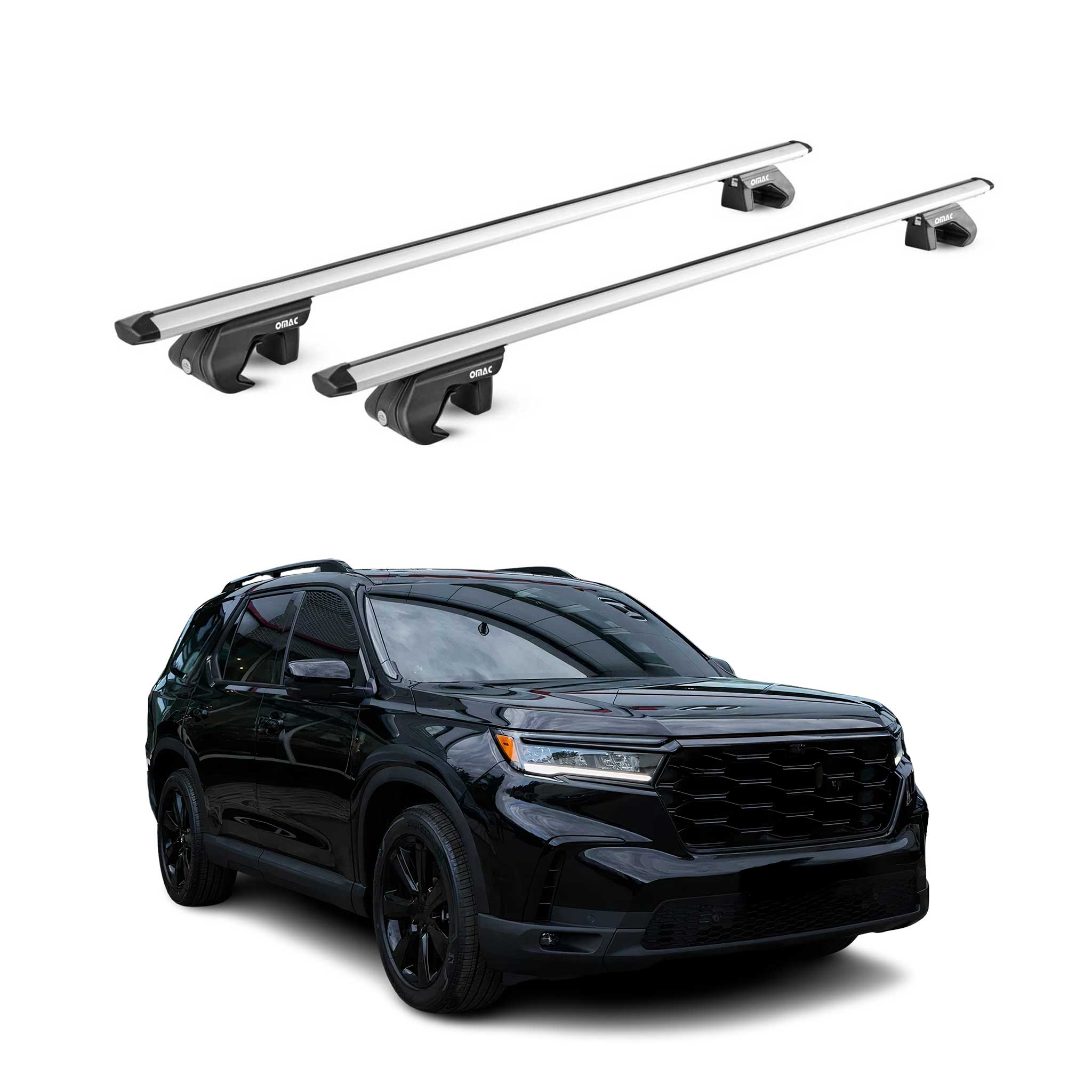 2023-2026 Honda Pilot Roof Rack Cross Bars Silver Luggage Carrier 2 Pcs