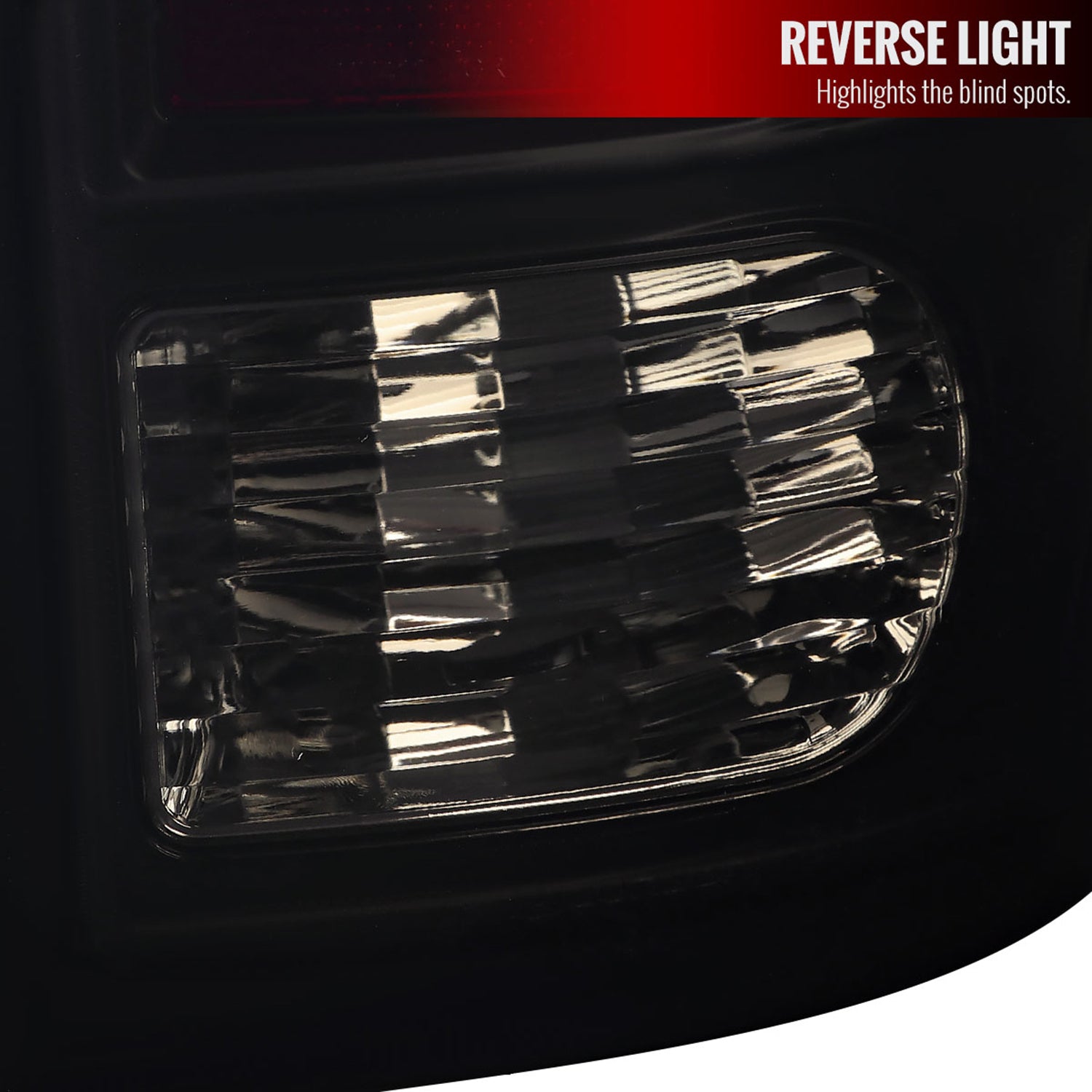 2009-2018 Dodge RAM 1500 2500 3500 White Bar LED Tail Lights Black/Smoke