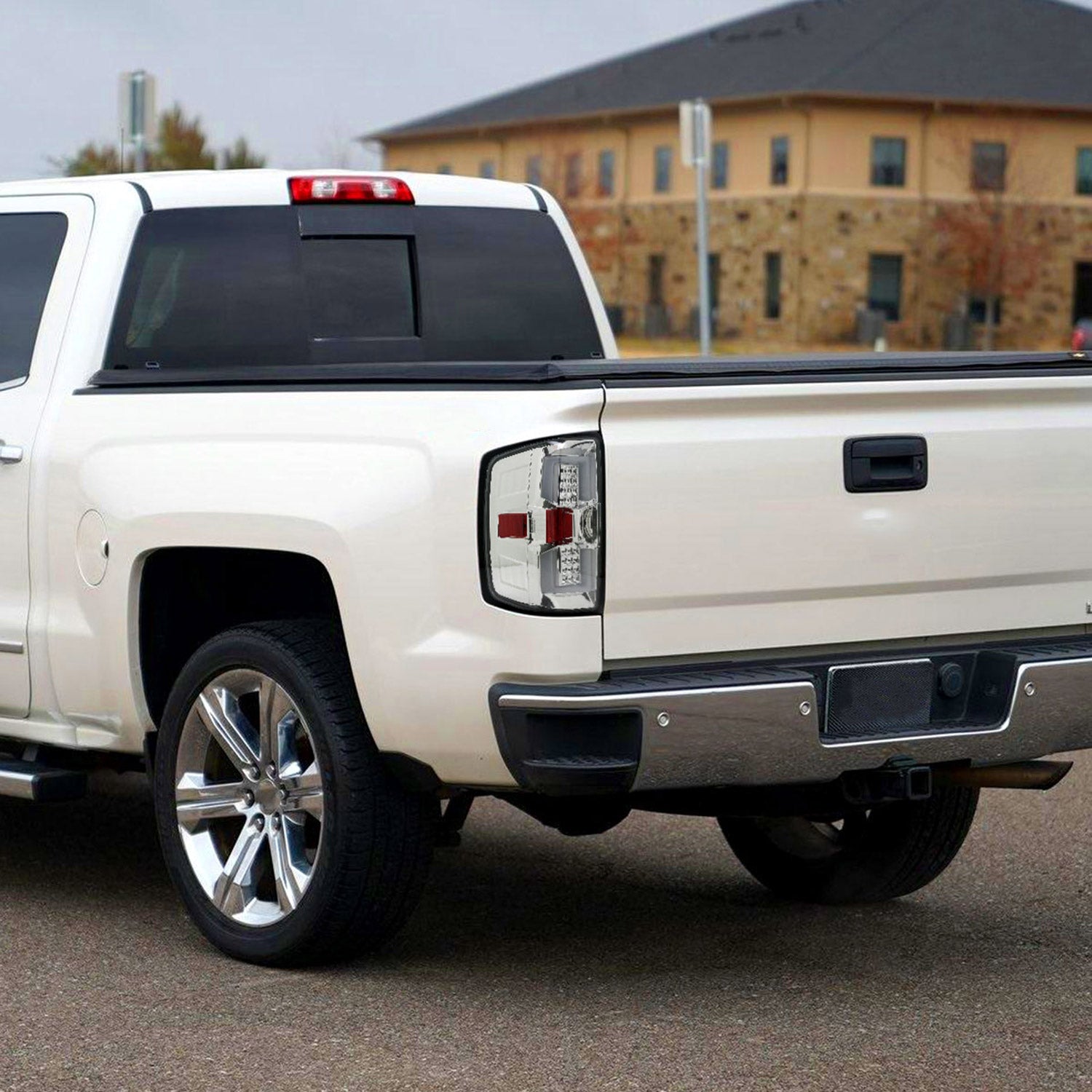 2014-2018 Chevy Silverado 1500 2500HD /Sierra 3500HD LED Tail Lights Chrome