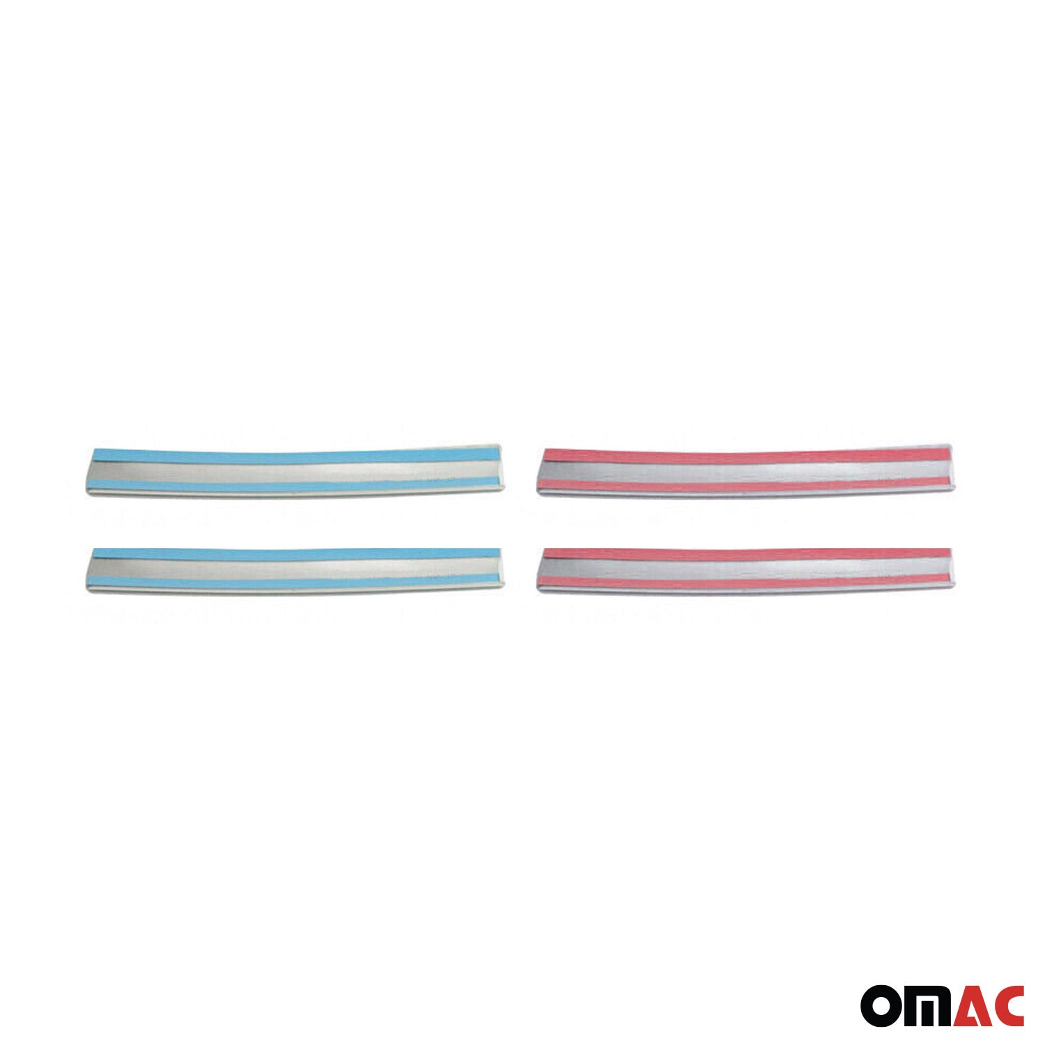 2011-2014 VW Jetta A6 Front Bumper Grill Trim Molding Stainless Steel Silver 4 Pcs